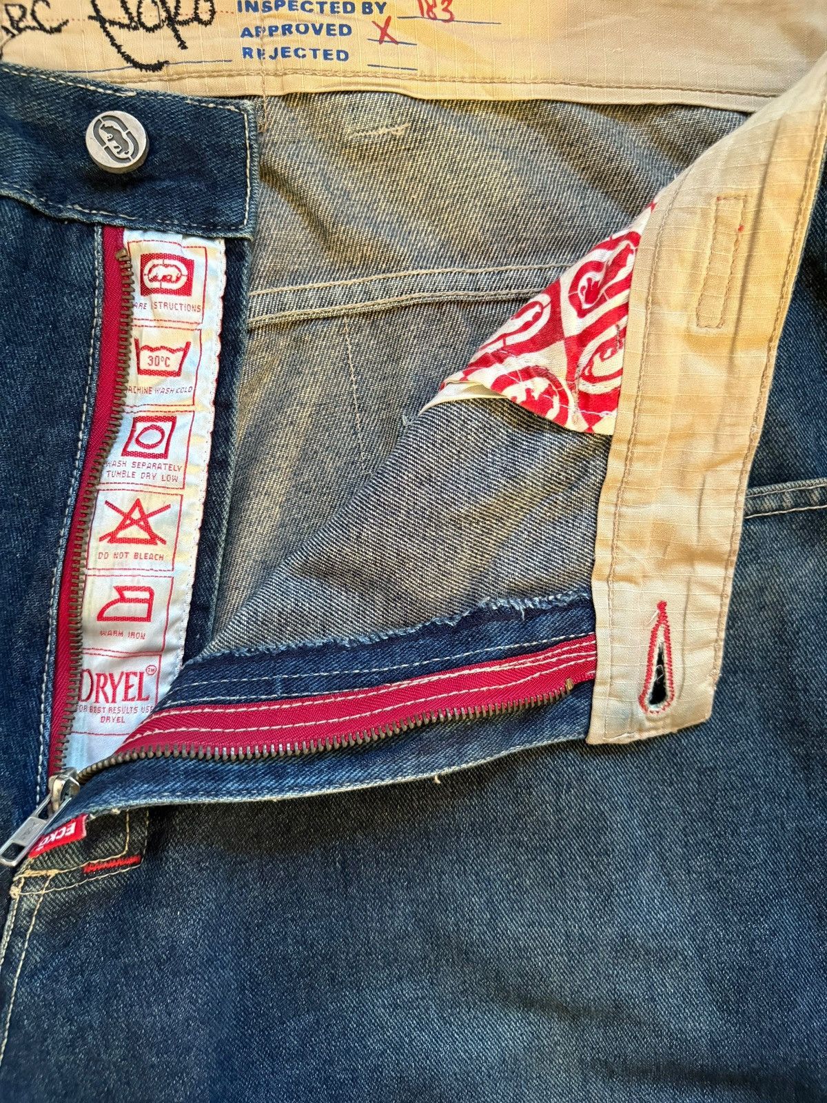 Ecko Unltd. Vintage Ecko Carpenter Mud Wash Ripped Baggy Wide Jean Size US 40 / EU 56 - 9 Thumbnail