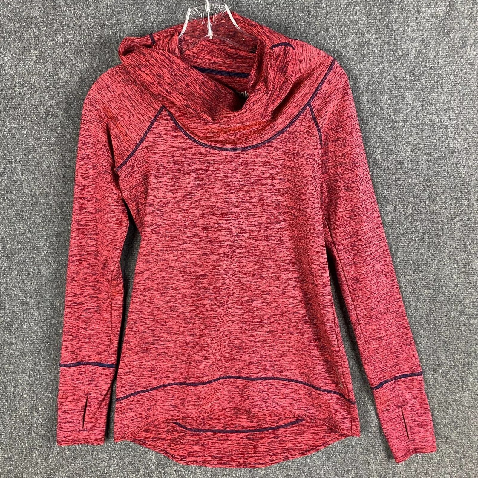 Reebok Reebok Active Jacket Pullover Women's Small Cowl Neck Red S Size S / US 4 / IT 40 - 1 Thumbnail