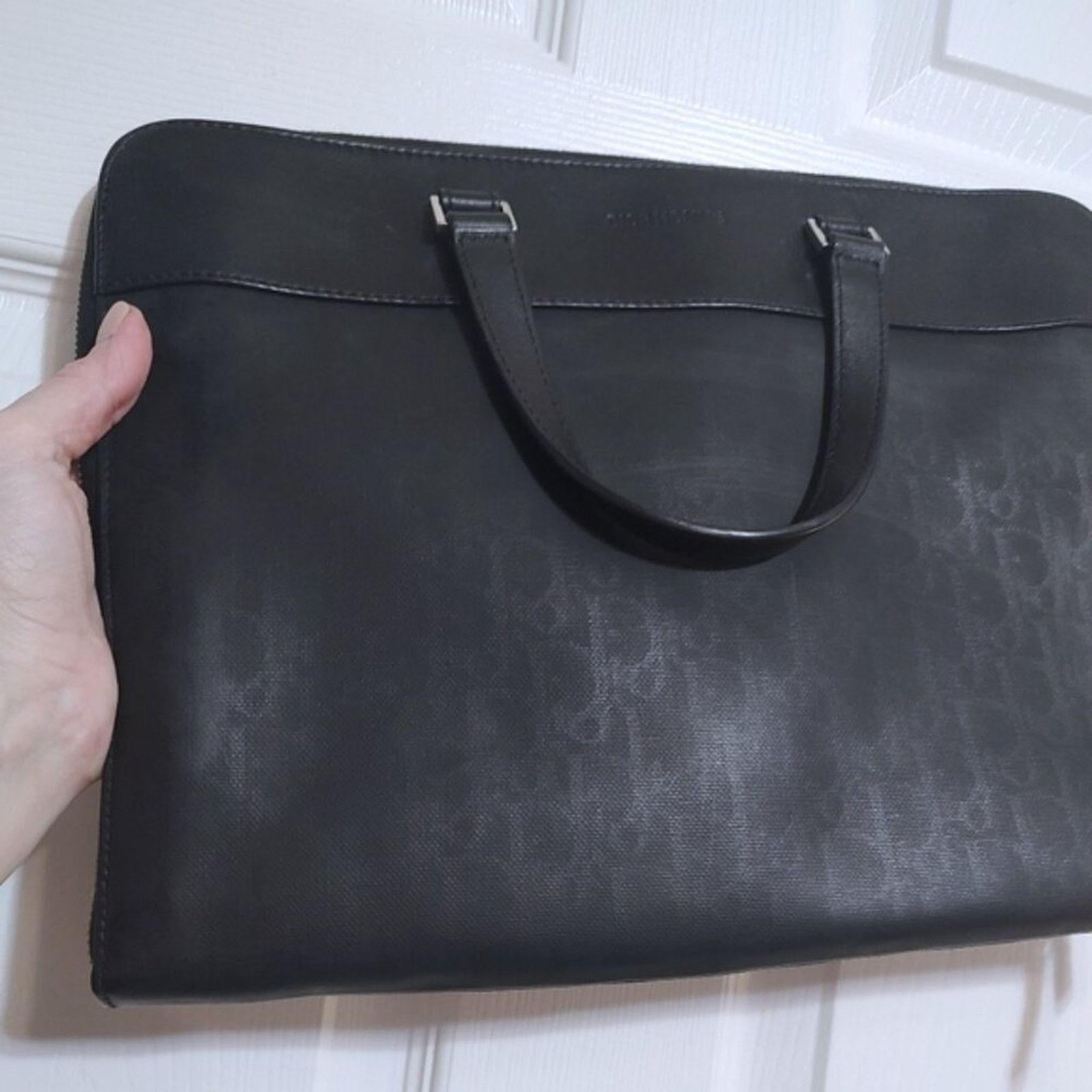 Dior Dior Homme Trotter canvas & leather laptop business bag EUC Size ONE SIZE - 4 Thumbnail