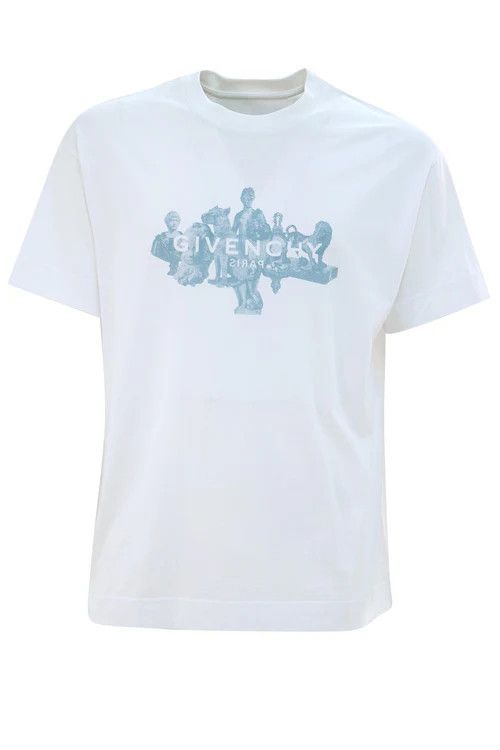 Givenchy o1mle0326 Regular Fit Tee Shirt in White Size US L / EU 52-54 / 3 - 1 Thumbnail