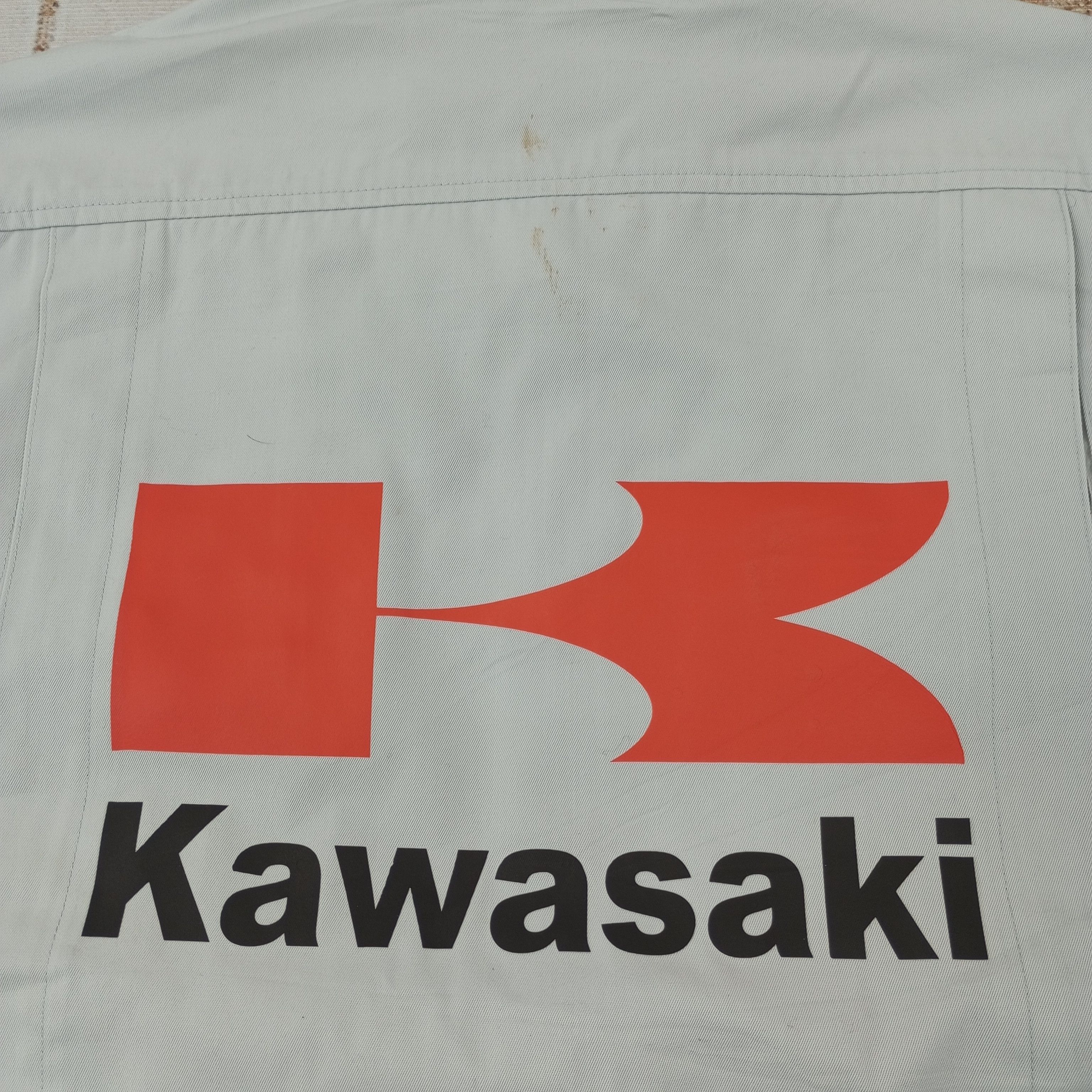 Vintage Kawasaki Motorsports Custom Art Jacket c233n14 Size US L / EU 52-54 / 3 - 2 Thumbnail