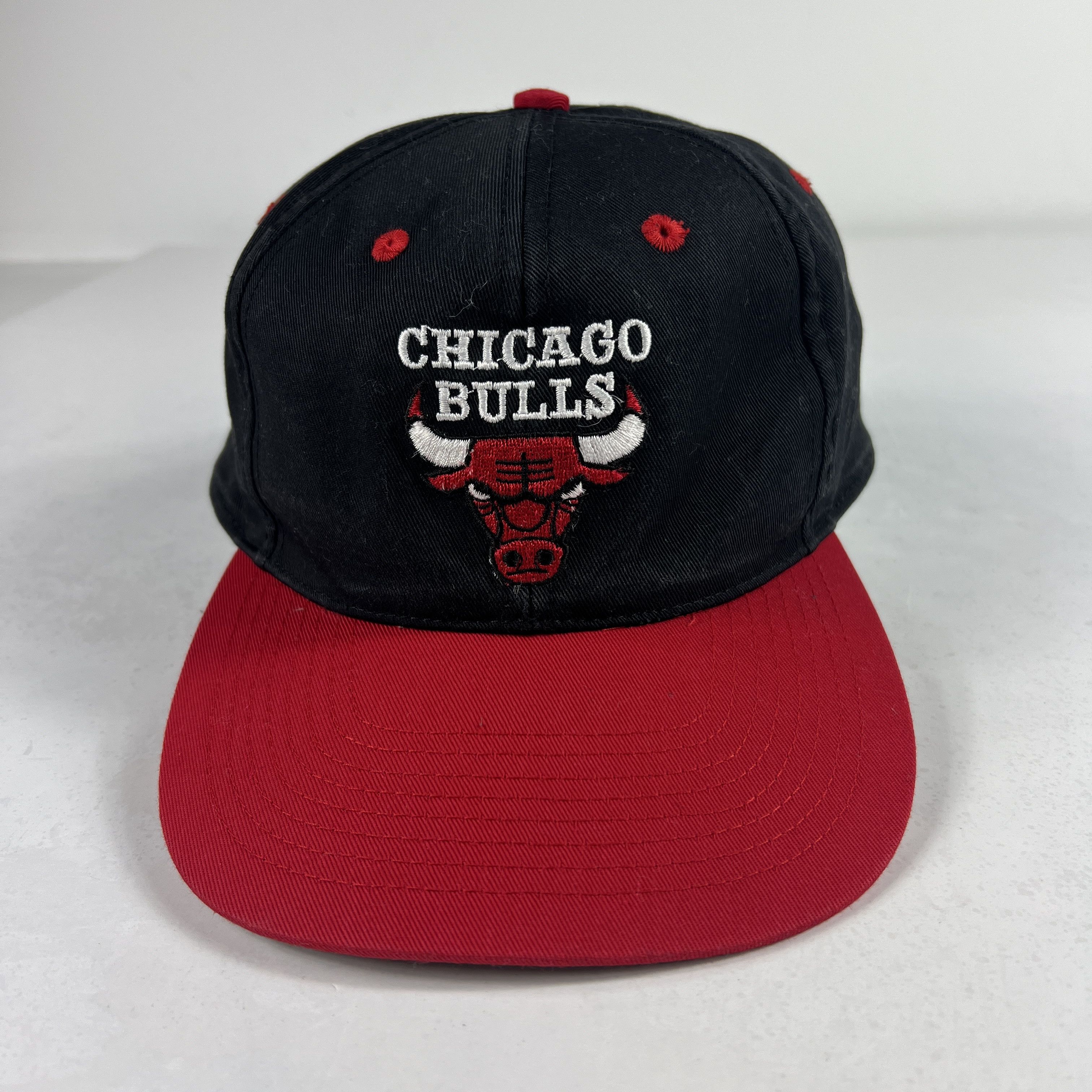 Drew Pearson × NBA × Vintage VTG 90s Drew Person NBA Chicago Bulls Snap Back Hat BlackCap Size ONE SIZE - 1 Thumbnail