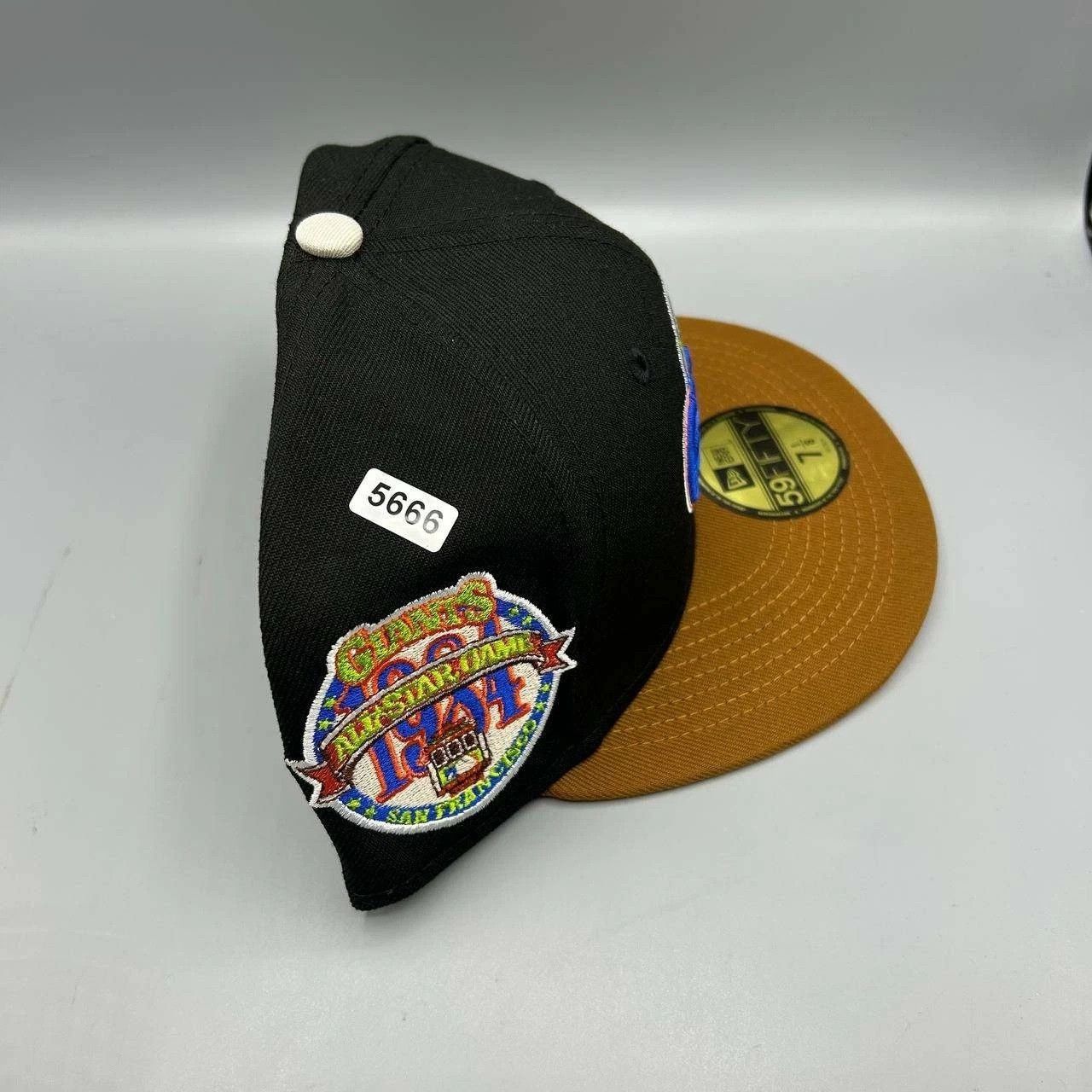 New Era San Francisco Giants Hat Men 7 1/8 Black MLB Fitted Cap New Size ONE SIZE - 9 Thumbnail
