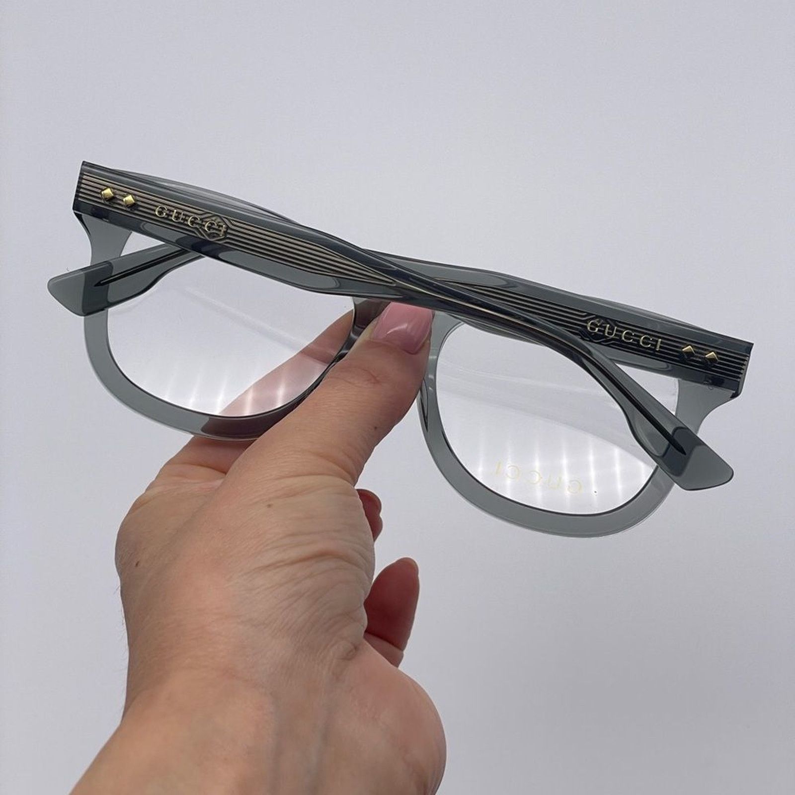 Gucci GUCCI Eyeglasses GG1086O 008 Grey Unisex NEW Size ONE SIZE - 9 Thumbnail