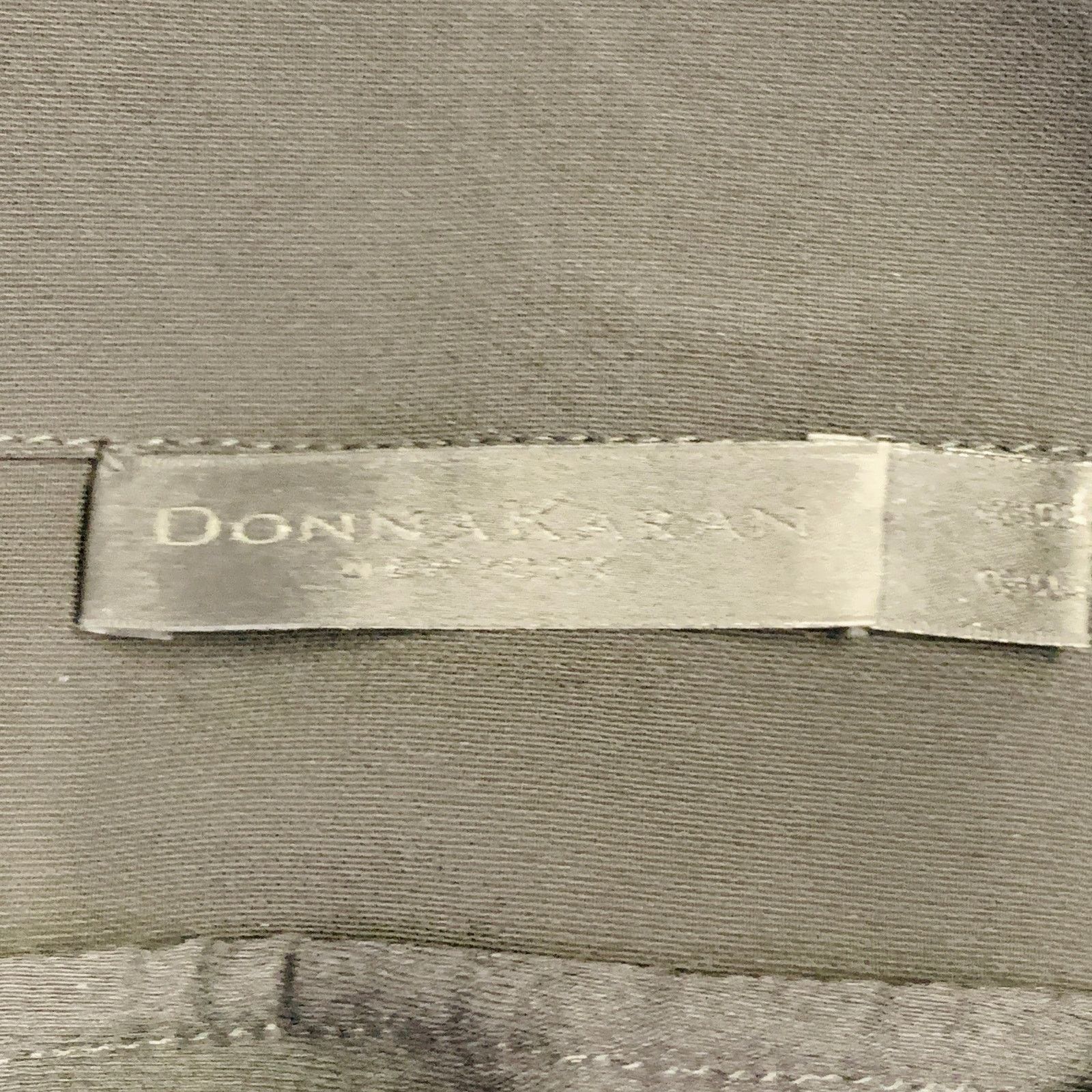 Donna Karan Black Cream Viscose Blend Mixed Materials Hidden Buttons Size M / US 6-8 / IT 42-44 - 8 Thumbnail