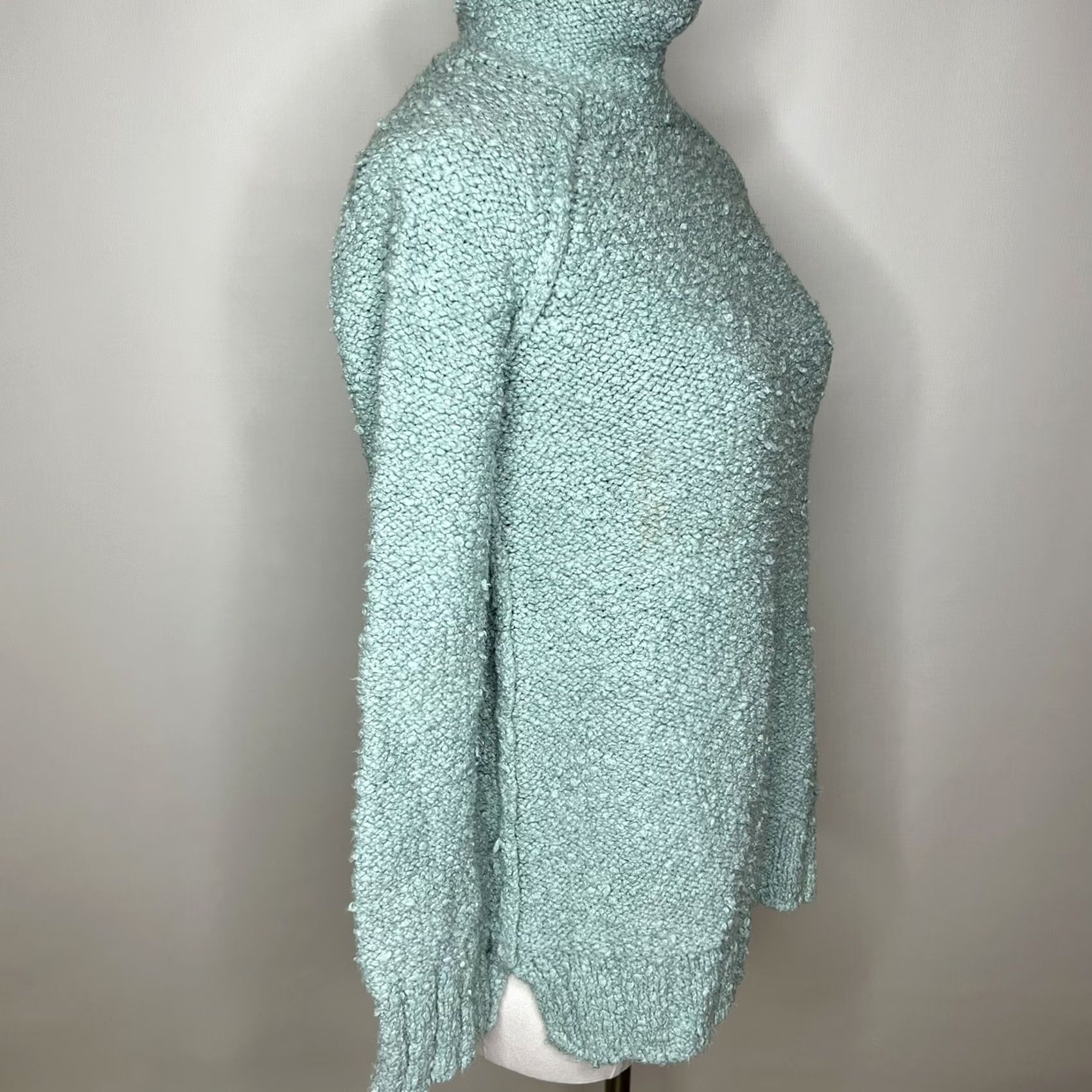 Anthropologie VINTAGE Anthropologie MOTH Juliette Sweater Blue Turtleneck Pullover Tunic XS Size XS / US 0-2 / IT 36-38 - 2 Thumbnail