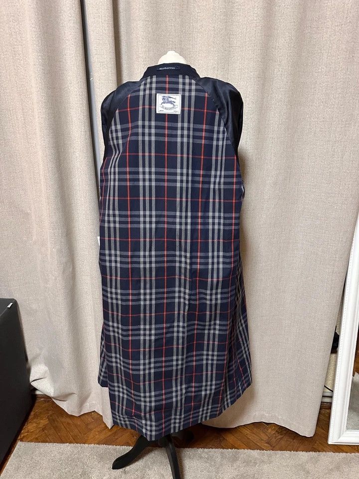 Burberry Burberry Double Breasted Novacheck Navy Trench Coat 164cm Size XL / US 12-14 / IT 48-50 - 11 Thumbnail