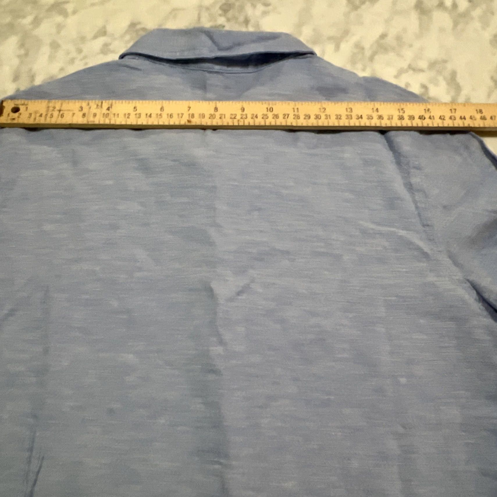 Orvis Orvis Linen Blend Shirt Top Womens Large Blue Button Down Long Sleeve Roll NWT Size L / US 10 / IT 46 - 6 Thumbnail