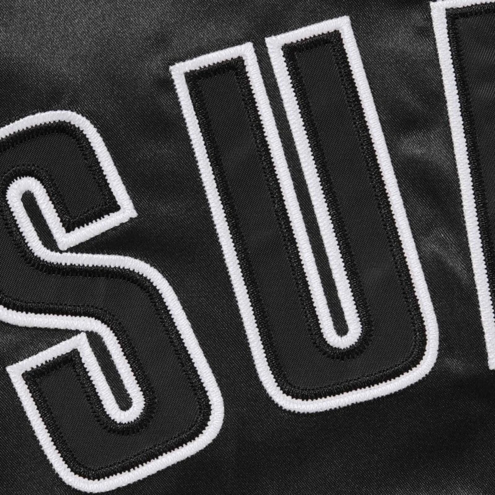 Supreme SS26 Supreme Champion Satin Varsity Jacket Black L Size US L / EU 52-54 / 3 - 4 Thumbnail