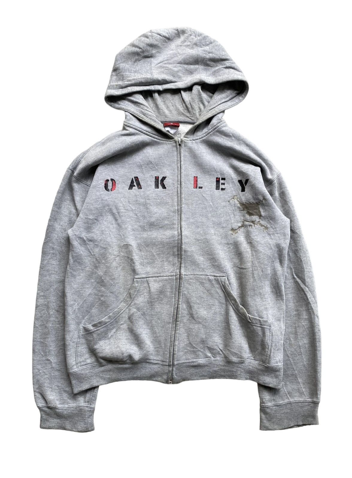 Oakley × Vintage 1990s software industry Zipper spell-out logo hoodie Size US M / EU 48-50 / 2 - 1 Thumbnail