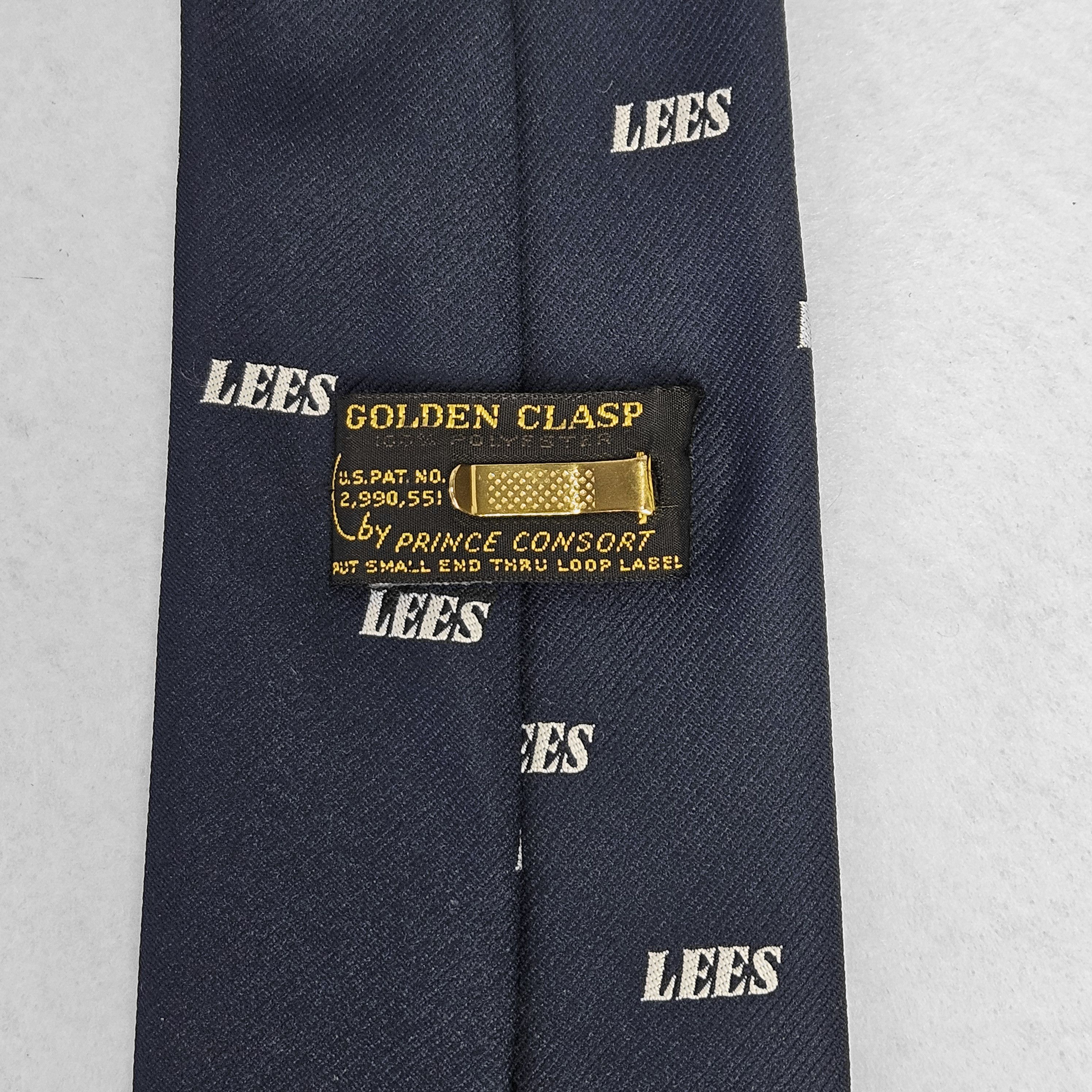 Other Prince Consort 54x3.25" LEES Necktie Tie Vintage Navy Logo Size ONE SIZE - 10 Thumbnail