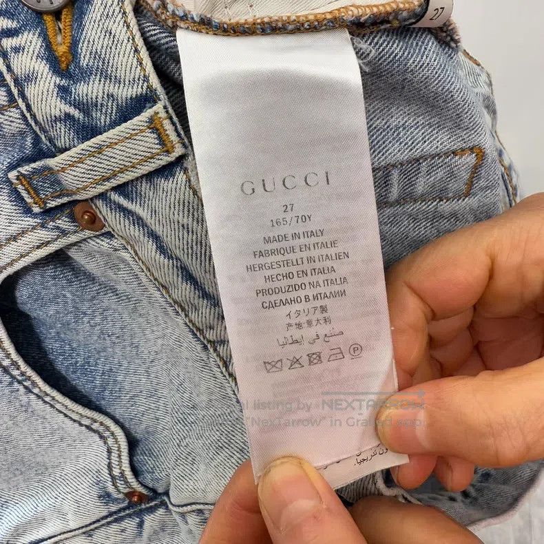 Gucci Gucci Insect-patterned jeans Size 27" / US 4 / IT 40 - 4 Thumbnail