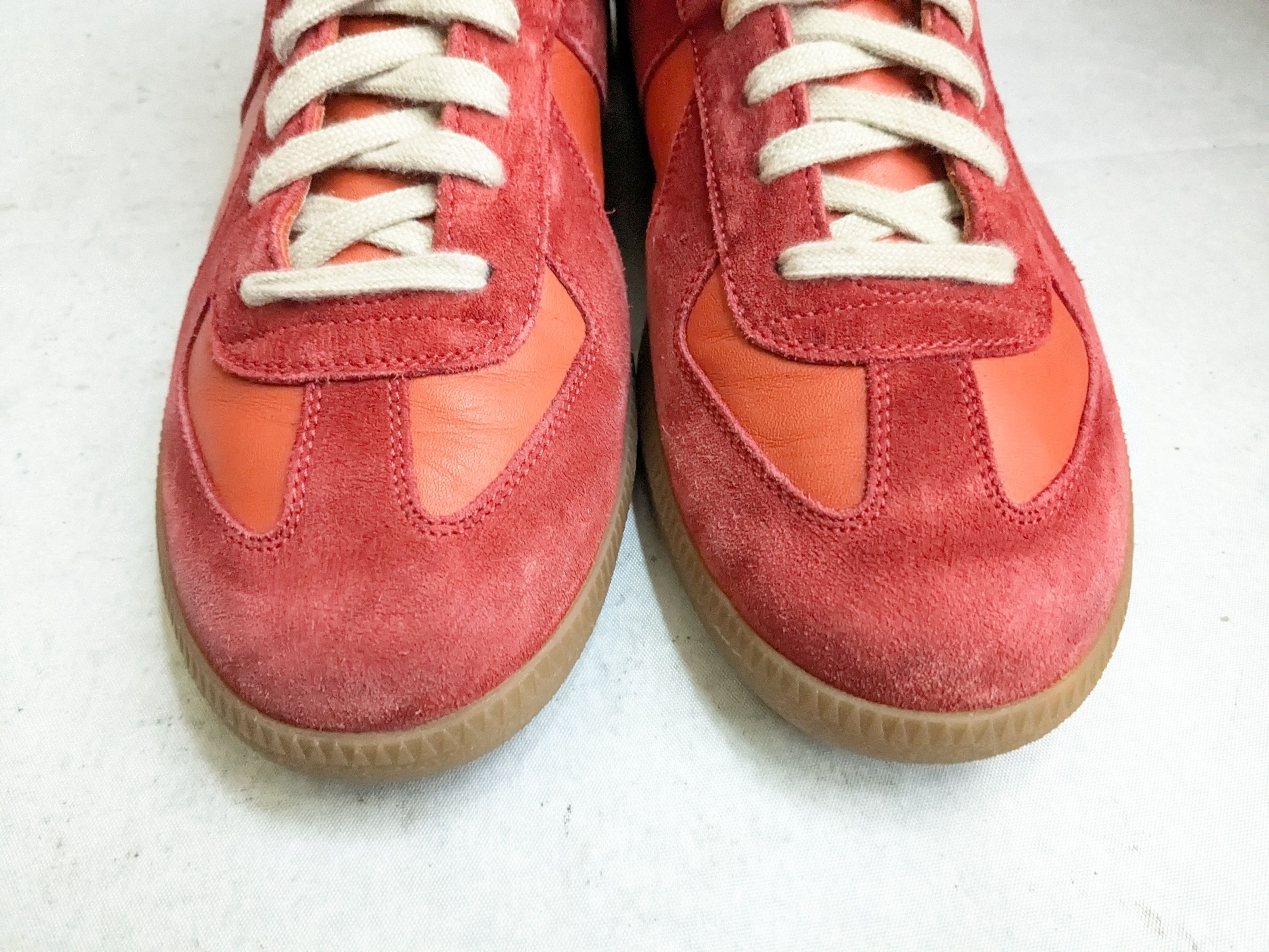 Maison Margiela Maison Margiela Replica GAT Red Orange 11 44 High Tops Size US 11 / EU 44 - 3 Thumbnail