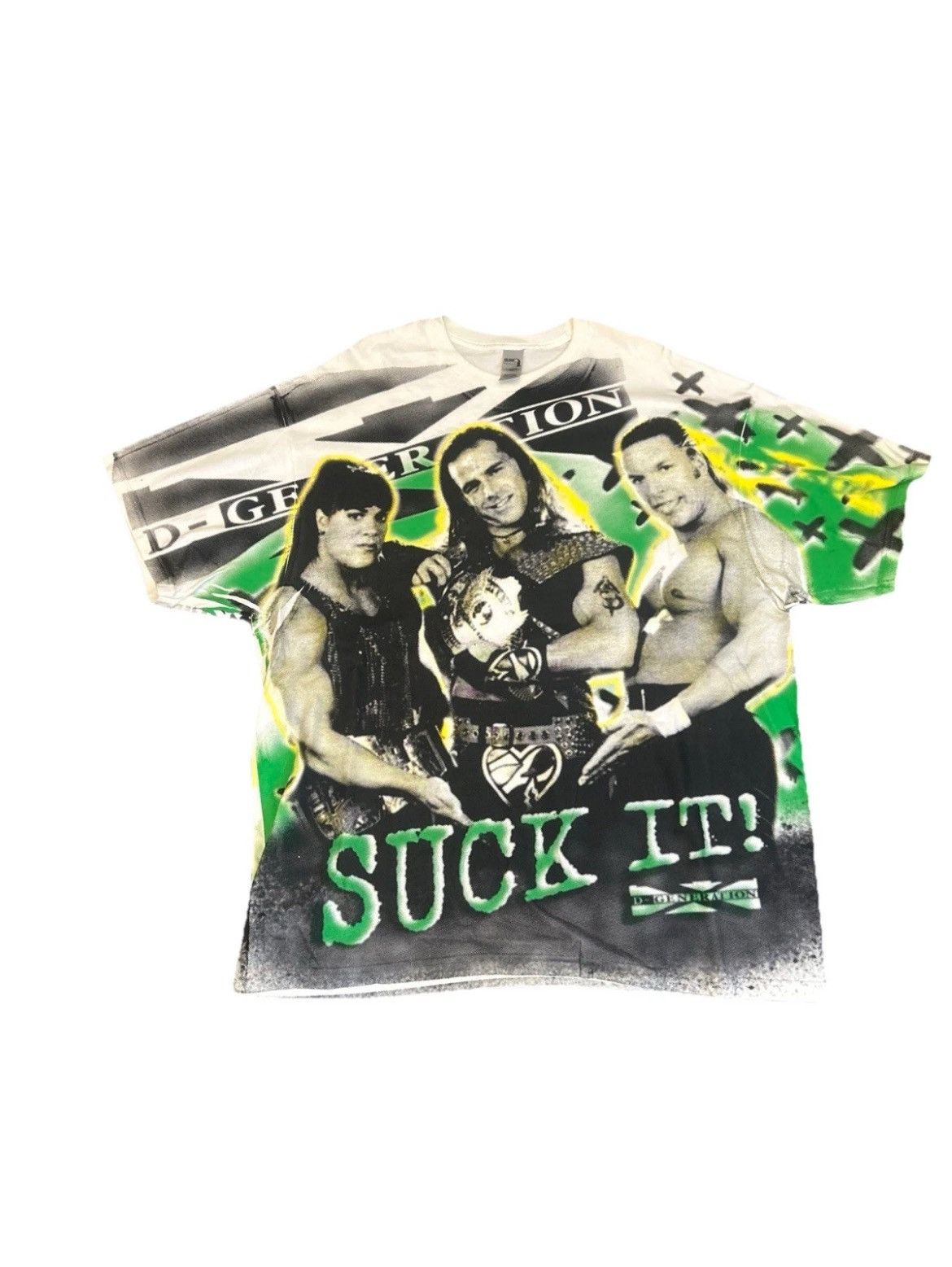 WWF D-Generation X T Shirt Rare Modern All Over Print 2XL WWF Size US XXL / EU 58 / 5 - 1 Thumbnail
