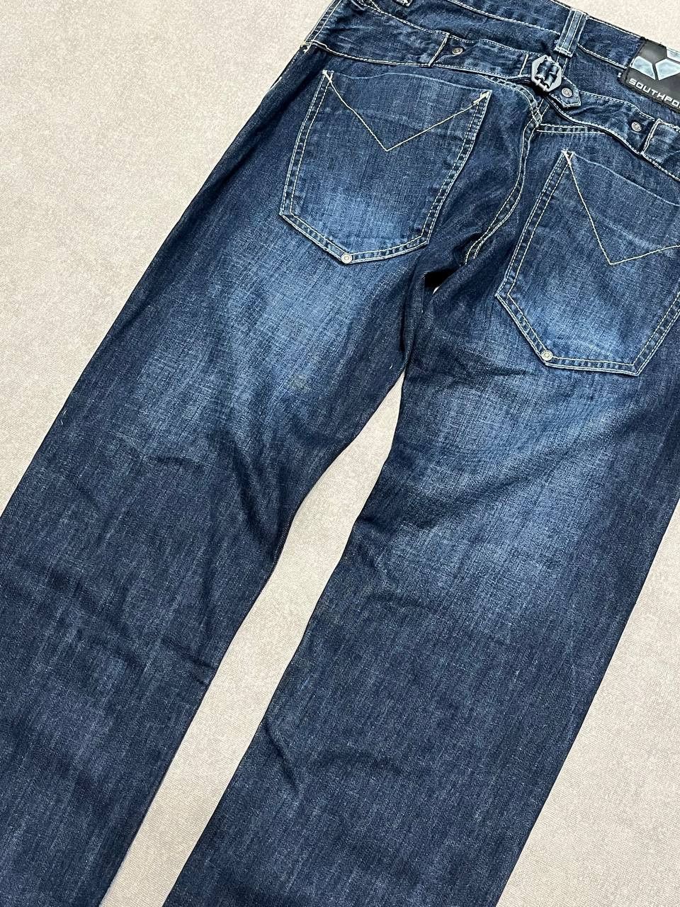Southpole Vintage Work Southpole Blue Men`s Logo Print Jeans Denim Size US 30 / EU 46 - 9 Thumbnail
