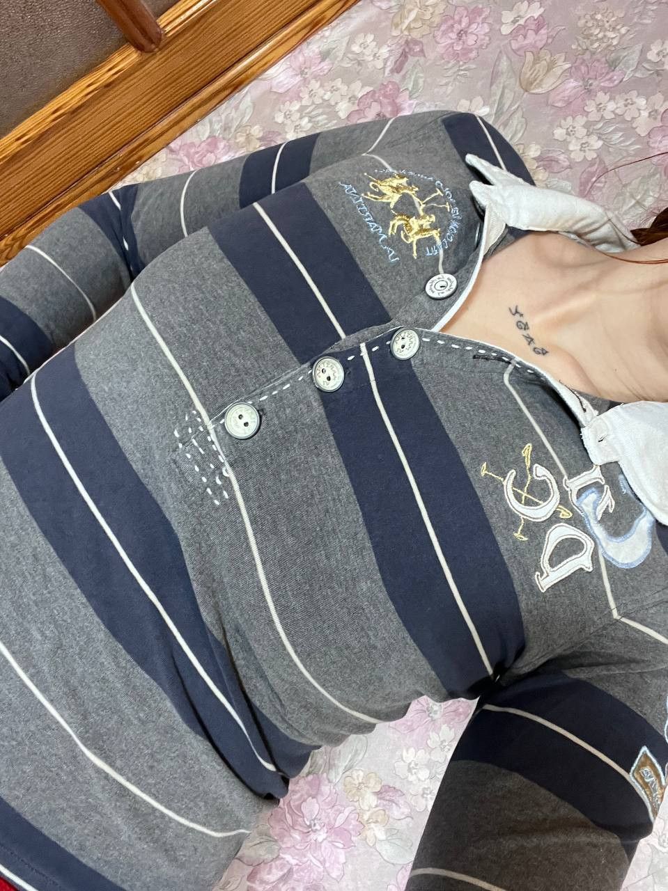 Vintage La Martina polo cashmere rugby long sleeve sweater