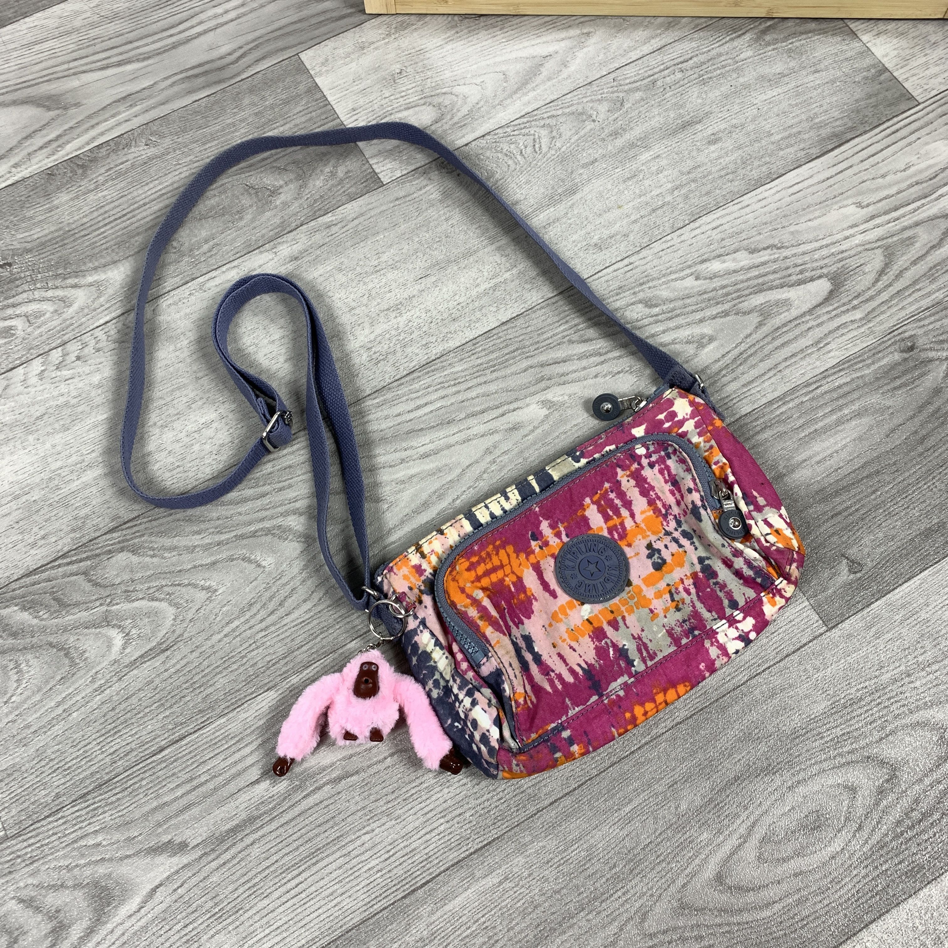 Vintage Vintage Kipling Crossbody Shoulder Bag With Pink Monkey Size ONE SIZE - 3 Thumbnail