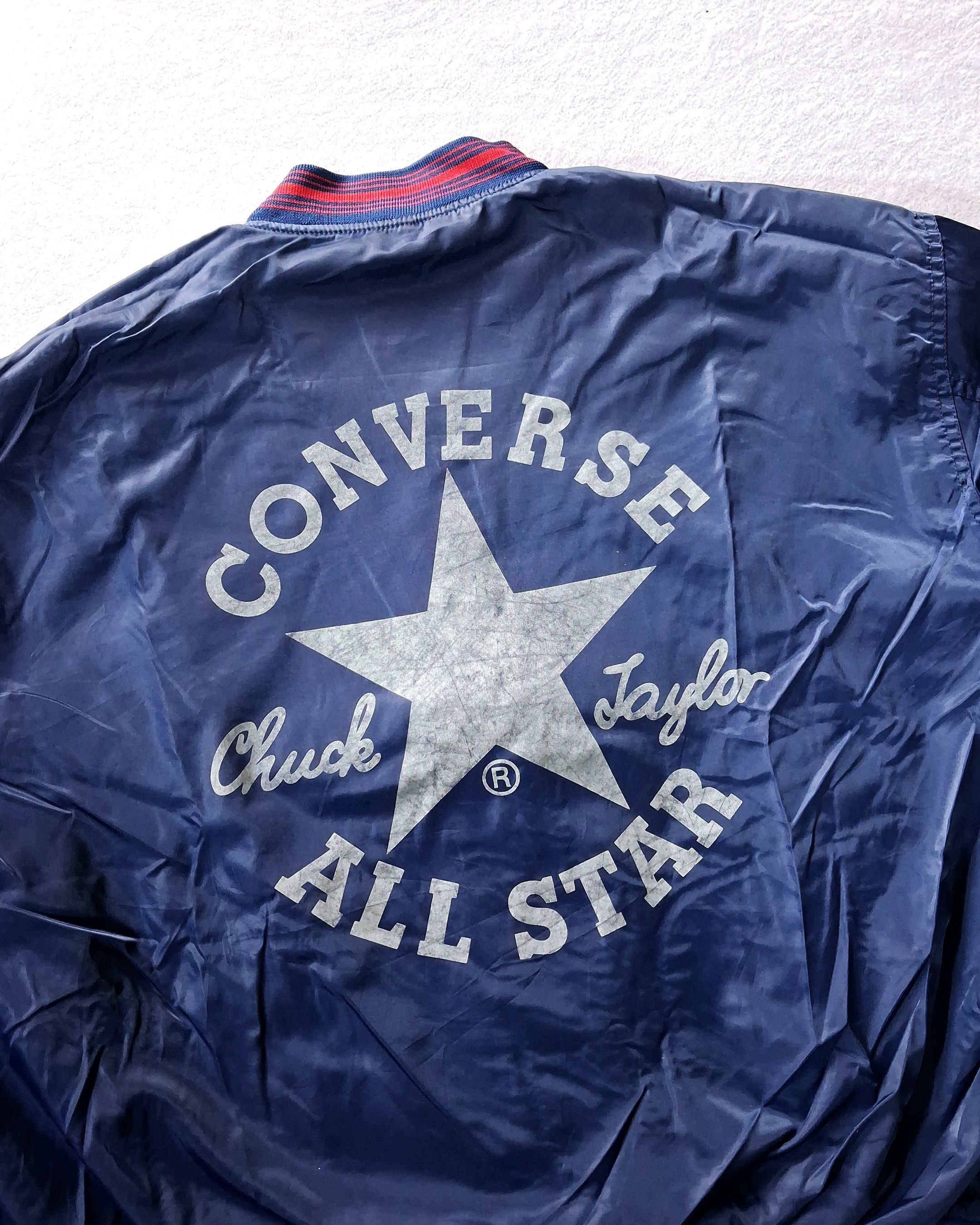 Converse CONVERSE NYLON SLEEVE VARSITY BUTTON JACKET REVERSIBLE Size US XL / EU 56 / 4 - 17 Thumbnail