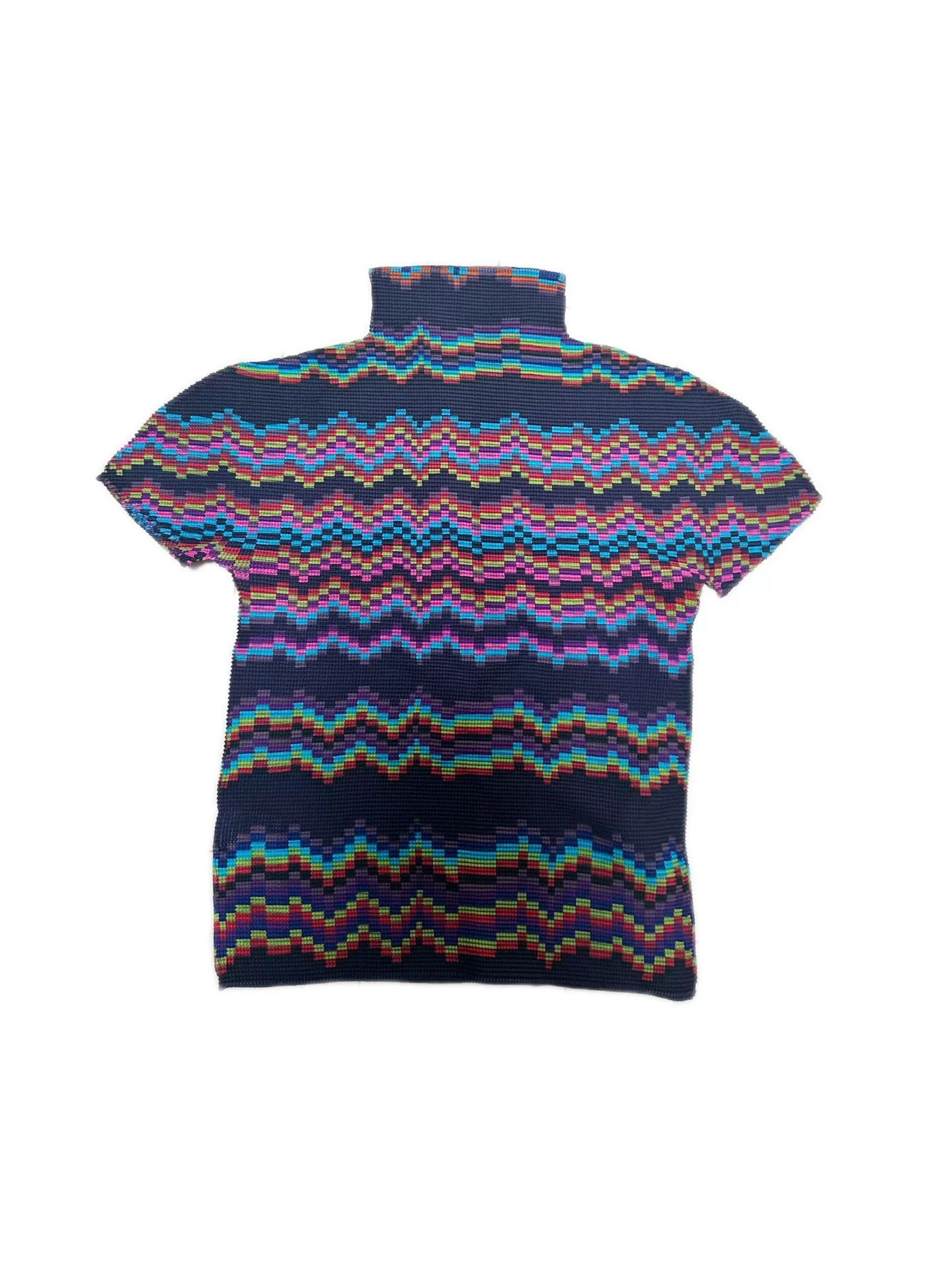 Issey Miyake Issey Miyake Pleated Colorful Wave Top Size M / US 6-8 / IT 42-44 - 1 Thumbnail