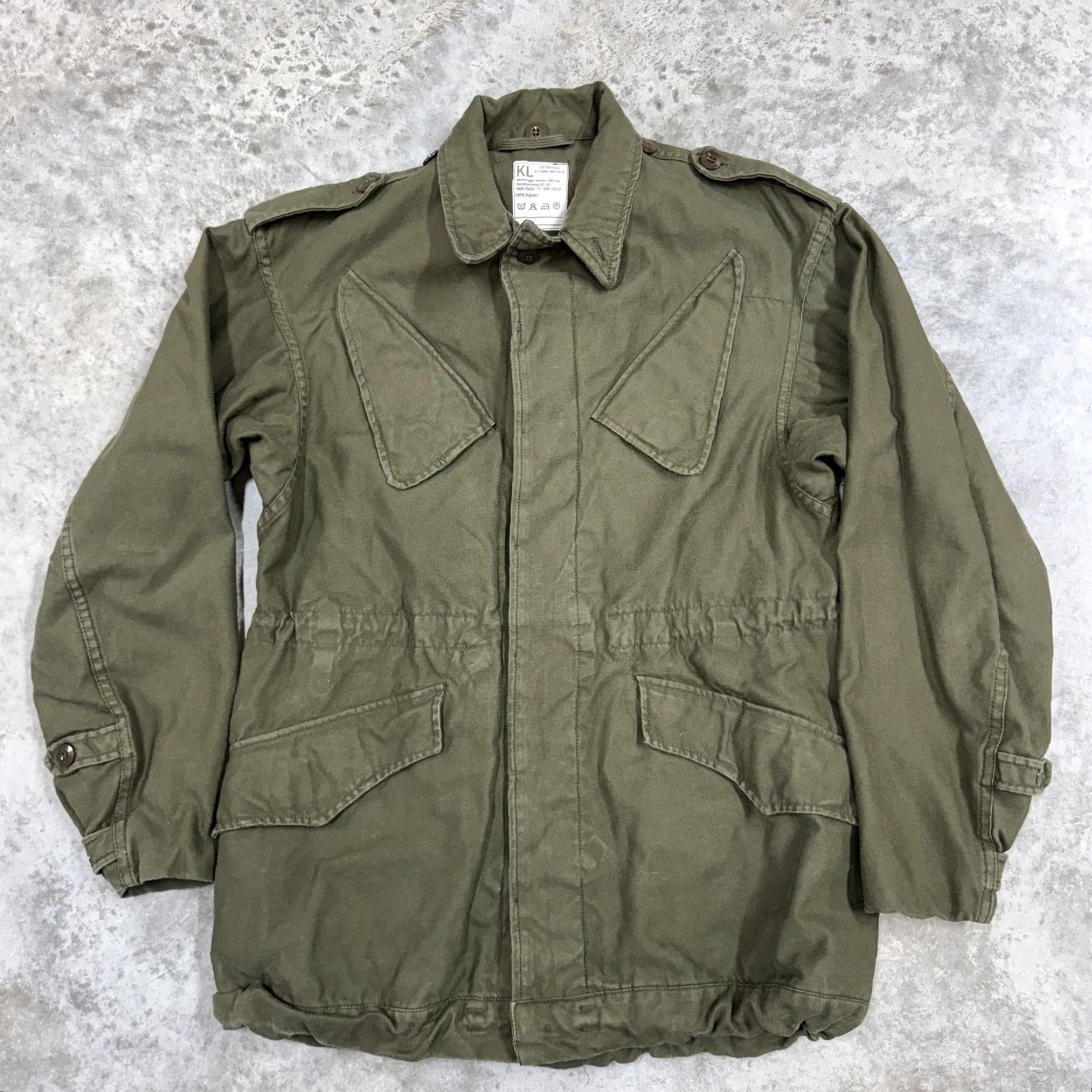 Vintage VINTAGE Dutch Military Jacket Mens Small Green Field Coat Cotton KL Seyntex 80s Size US S / EU 44-46 / 1 - 3 Thumbnail