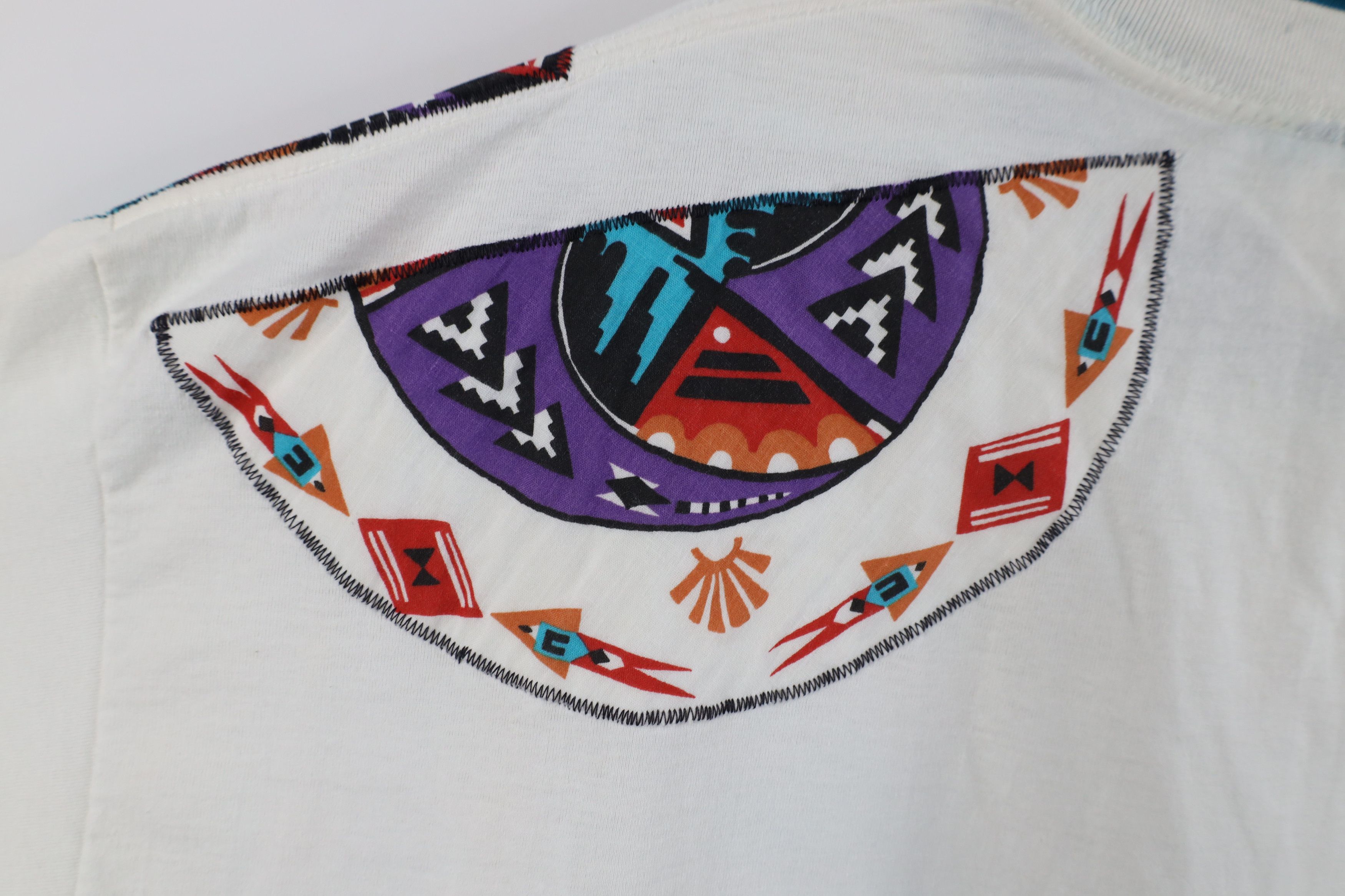 Vintage Vintage 90s Rockabilly Southwestern Collared Polo USA Size 4XL / US 24-26 - 10 Thumbnail