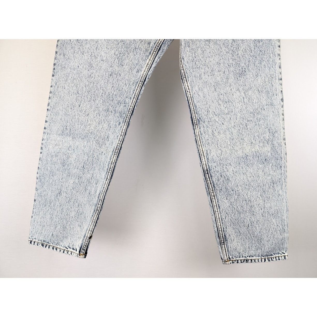 Saint Laurent Paris o1rshd1 Baggy Cropped Organic Jeans in Heavy Marble Blue Size US 36 / EU 52 - 4 Thumbnail