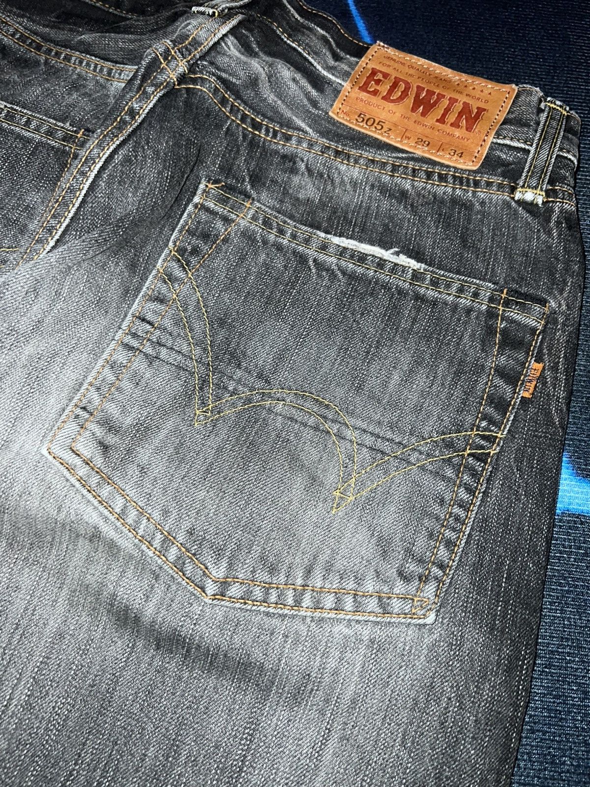 Edwin Edwin 505Z Black Jeans Size US 29 - 6 Thumbnail