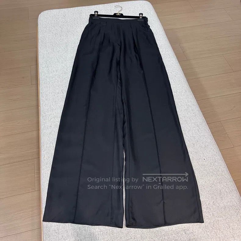Hermes Hermes Black Silk Wide Leg Pants Size 24" / US 00 / IT 34 - 1 Thumbnail