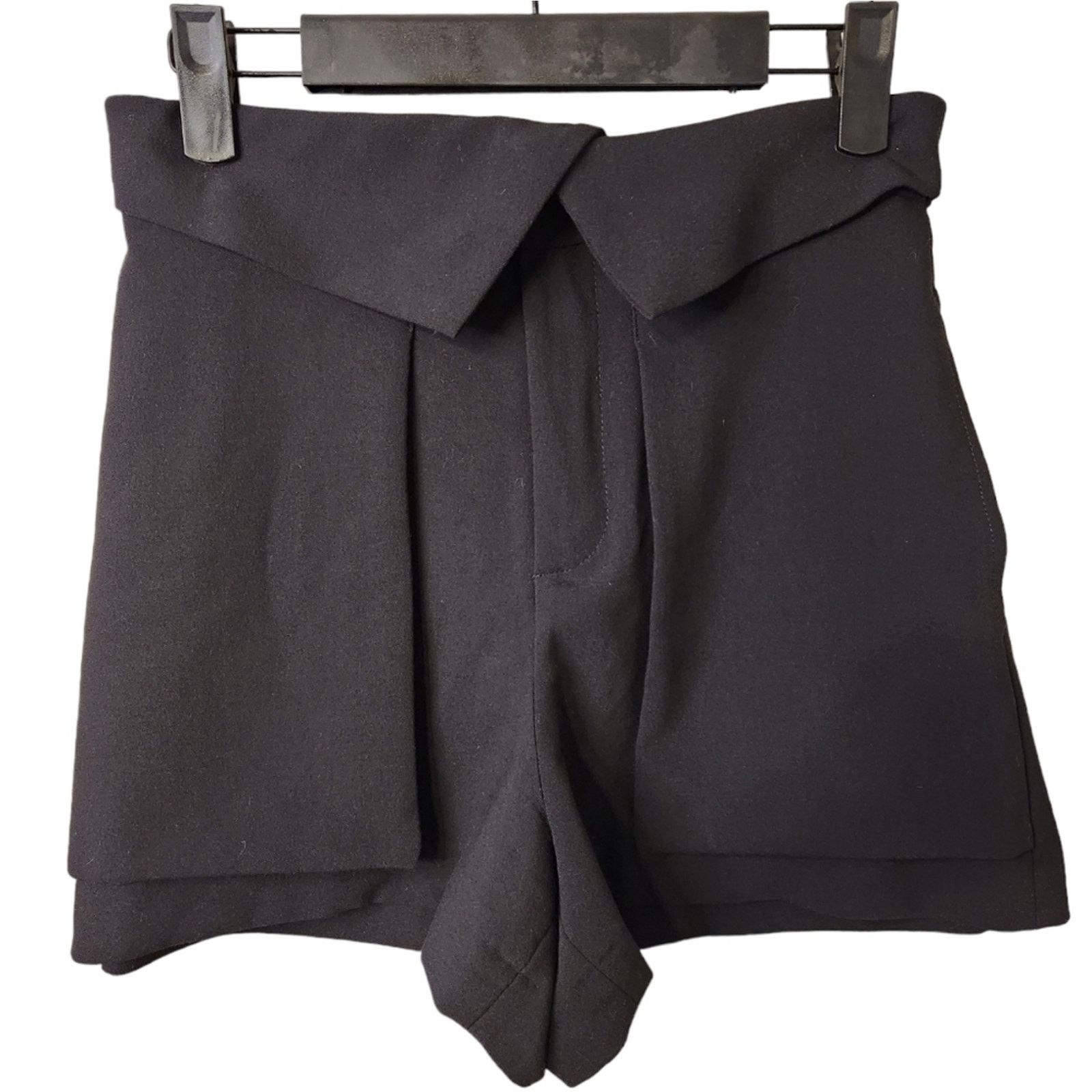 Zara Zara Tuxedo Waist High Waist Flow Shorts Medium Size 30" / US 8 / IT 44 - 2 Thumbnail