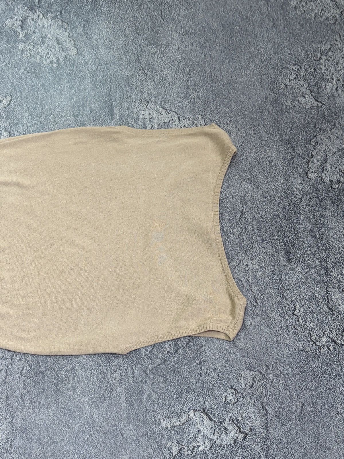 Escada Escada Beige Knit Tank Top Scoop Neck Sleeveless Vest Top 34 Size XS / US 0-2 / IT 36-38 - 7 Thumbnail