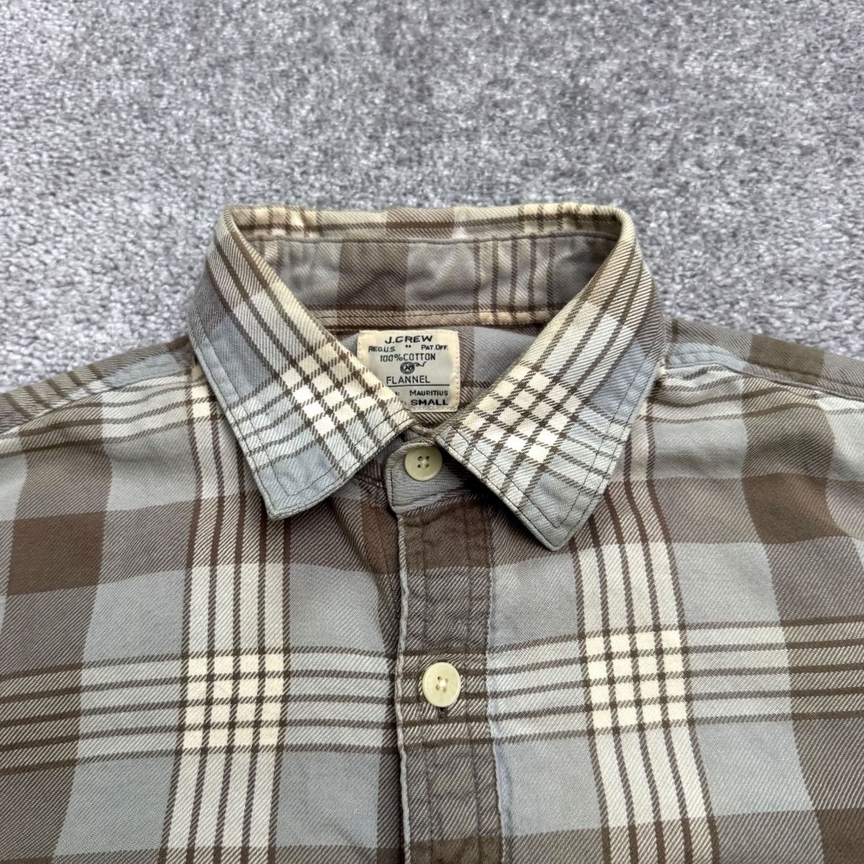 J.Crew J.Crew Brown Plaid Flannel Button Down Shirt Men Small Long Sleeve Casual Size US S / EU 44-46 / 1 - 3 Thumbnail