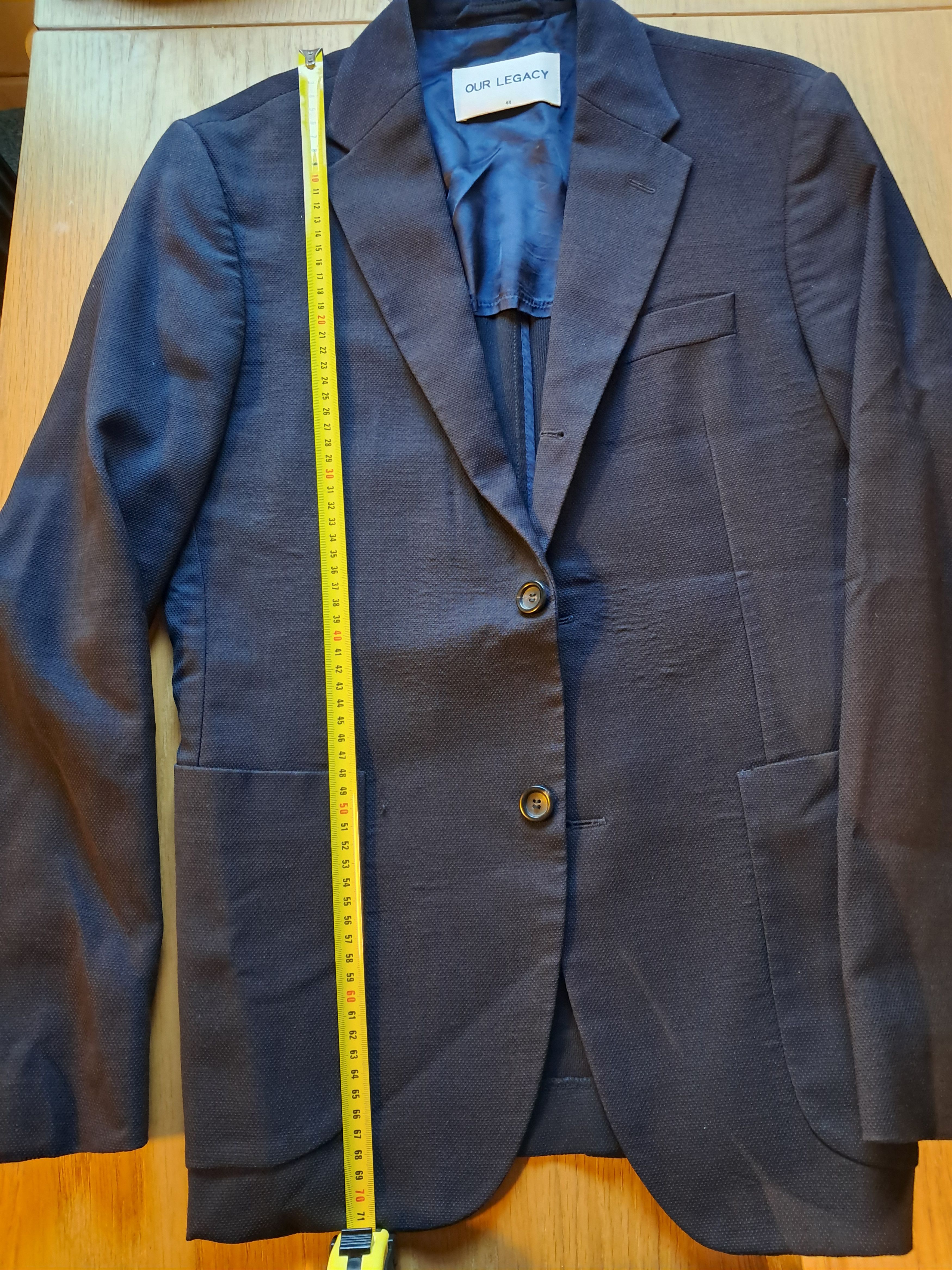 Our Legacy Our Legacy Navy suit jacket blazer sz 44 virgin wool light Size 44R - 4 Thumbnail