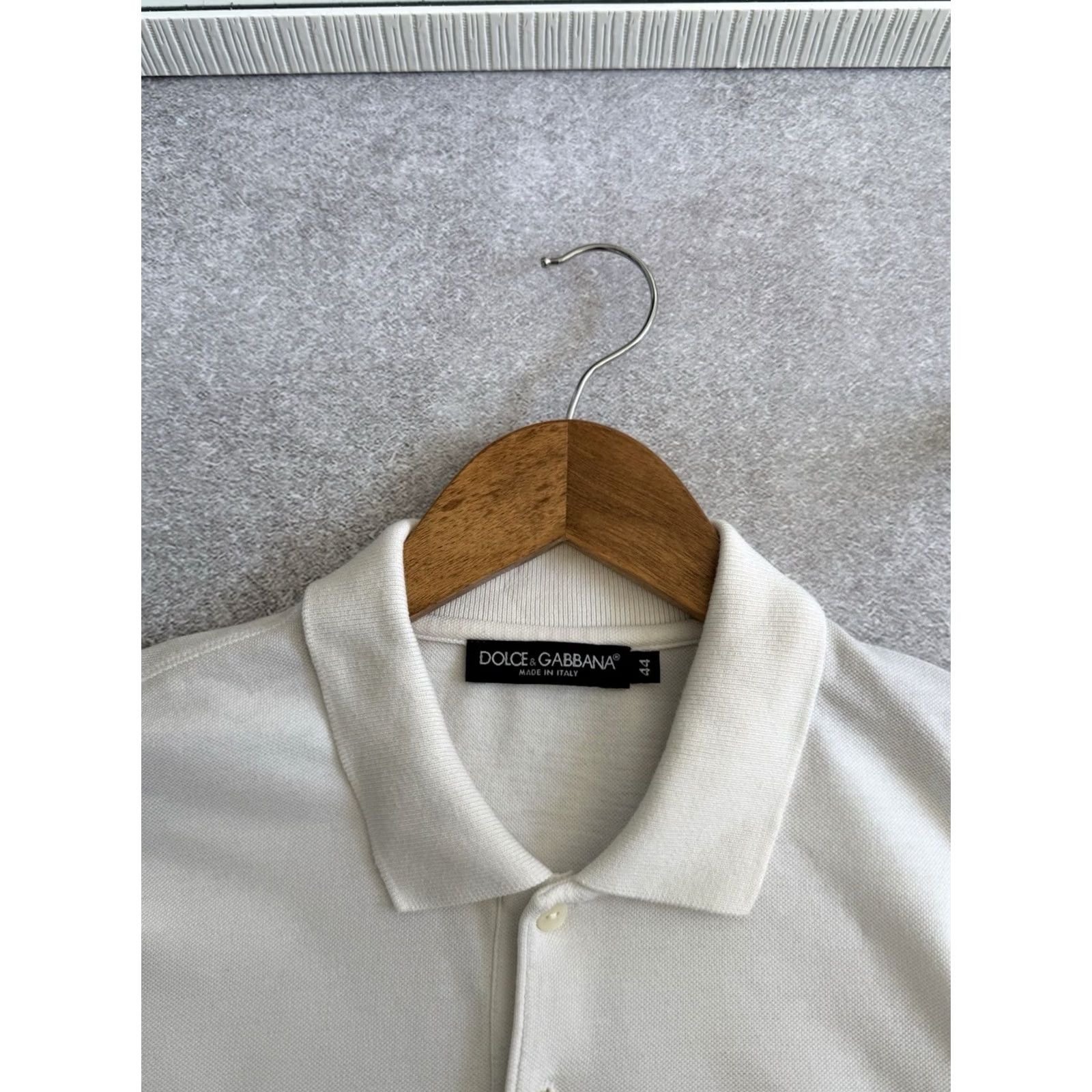 Dolce & Gabbana VINTAGE Dolce&Gabbana Polo Shirt Men S White Logo Classic 90s Theme Luxury Streetwear Size US S / EU 44-46 / 1 - 5 Thumbnail