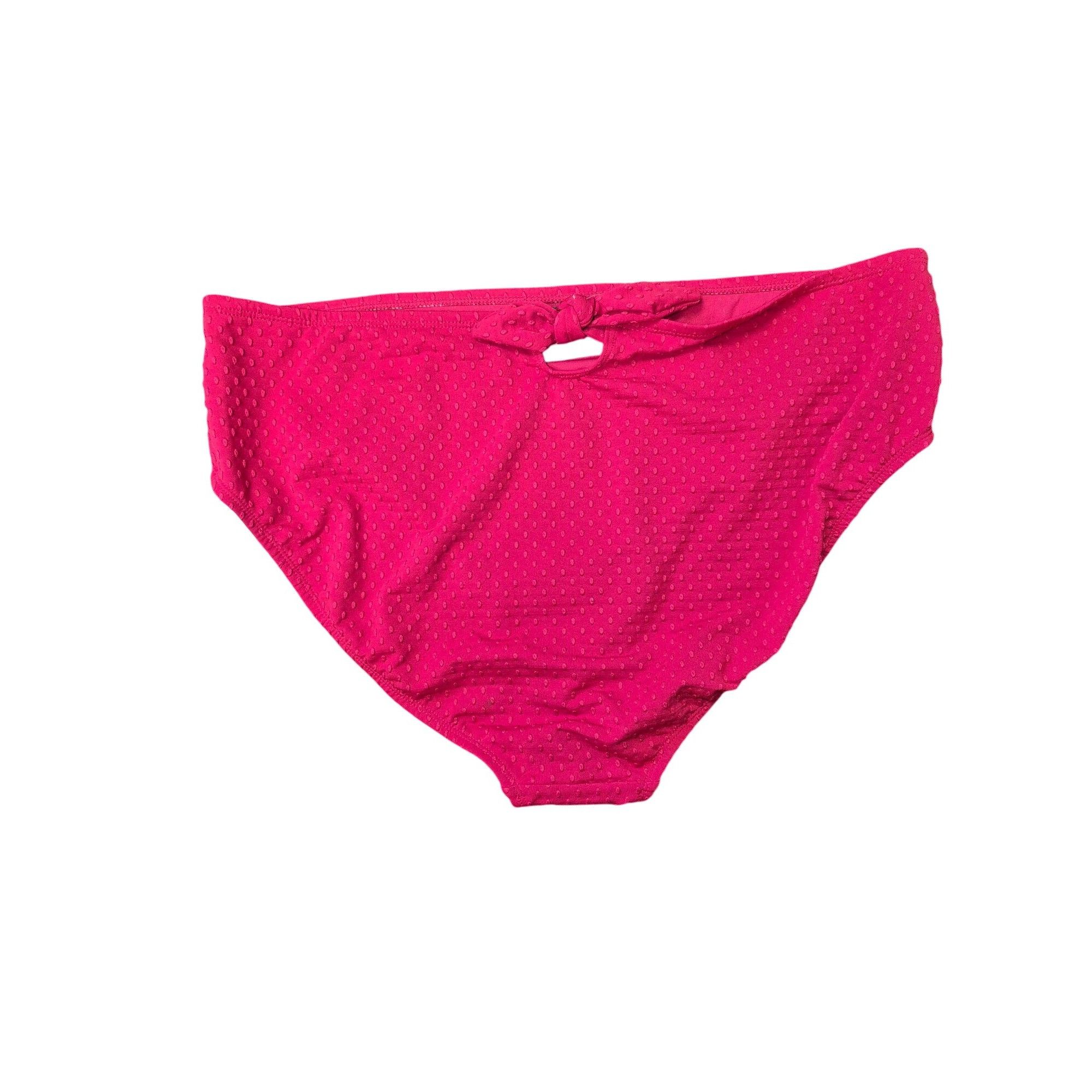 Other Xhilaration Women's High-Waist Burgundy Polka Dot Swim Botto Size ONE SIZE - 4 Thumbnail