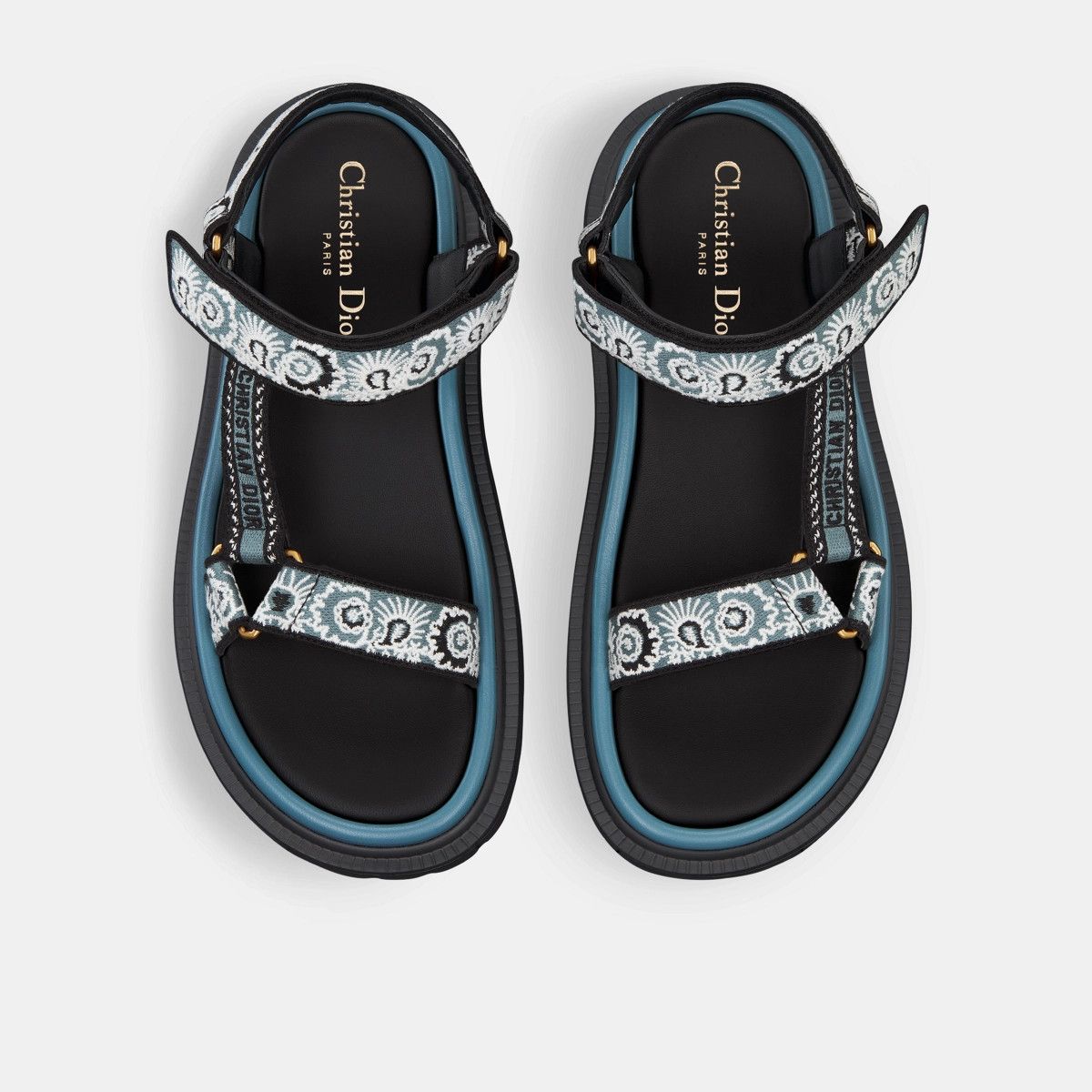 Dior o1bcso1str0225 D-Wave Sandal in Denim Blue Size US 5 / IT 35 - 3 Thumbnail