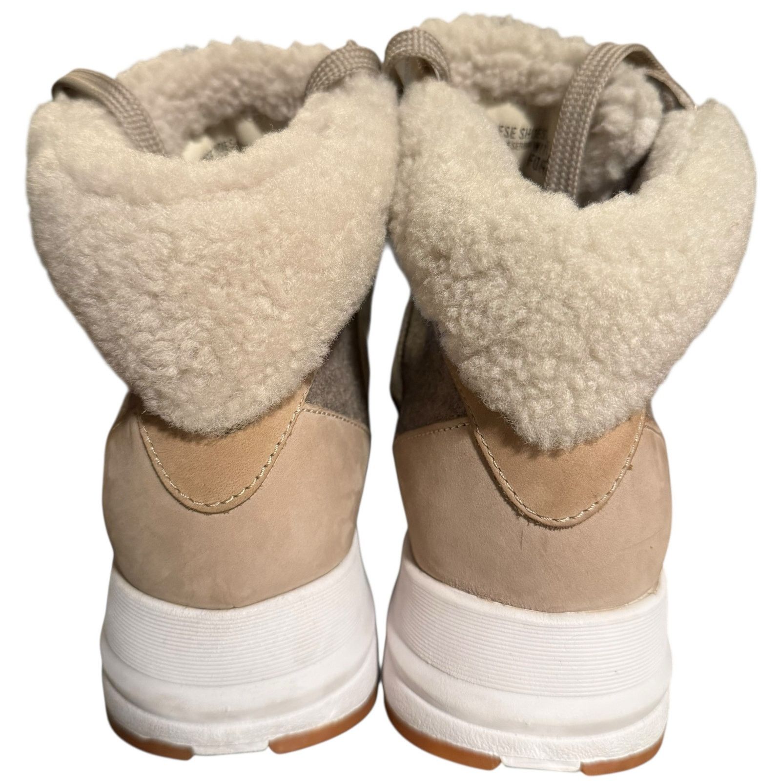Other Voile Blanche Maran High Top Shearling Sneaker Beige Size 36 Size US 5.5 / IT 35.5 - 6 Thumbnail