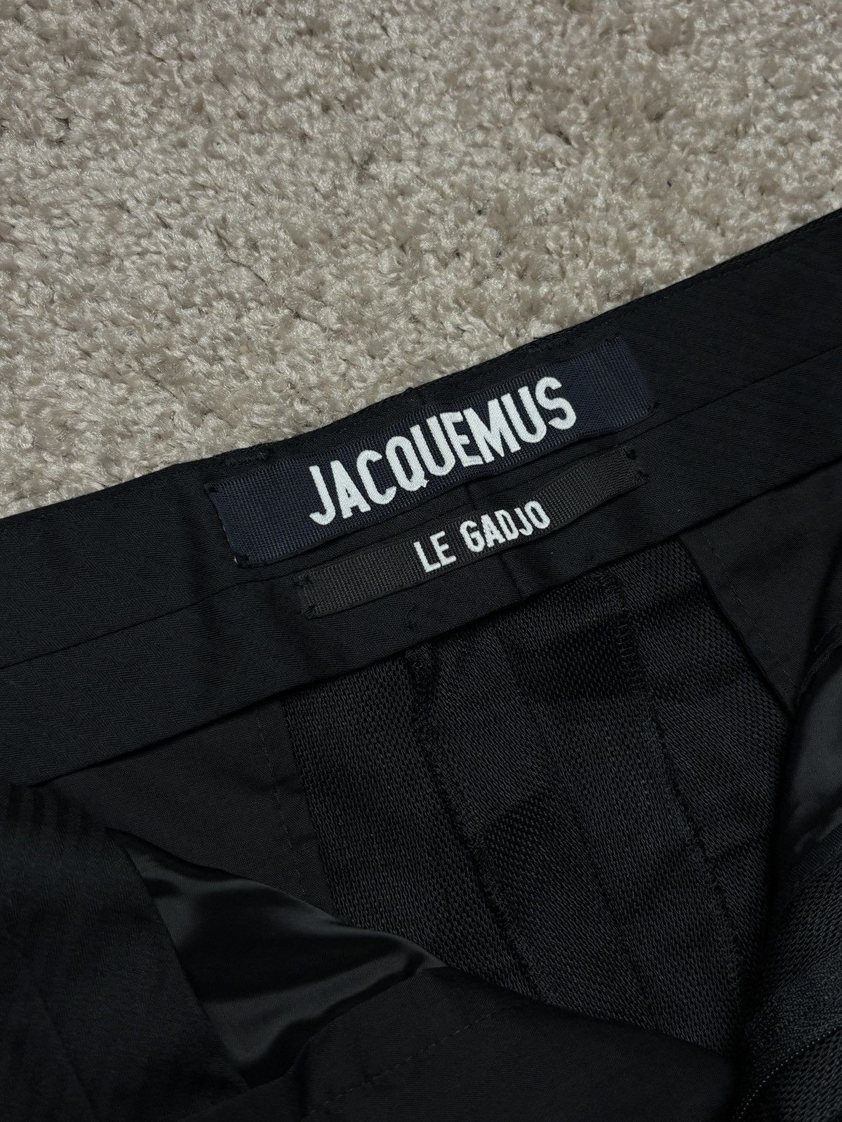 Jacquemus Jacquemus „le gadjo” black linen blend pants trousers Size US 34 / EU 50 - 9 Thumbnail