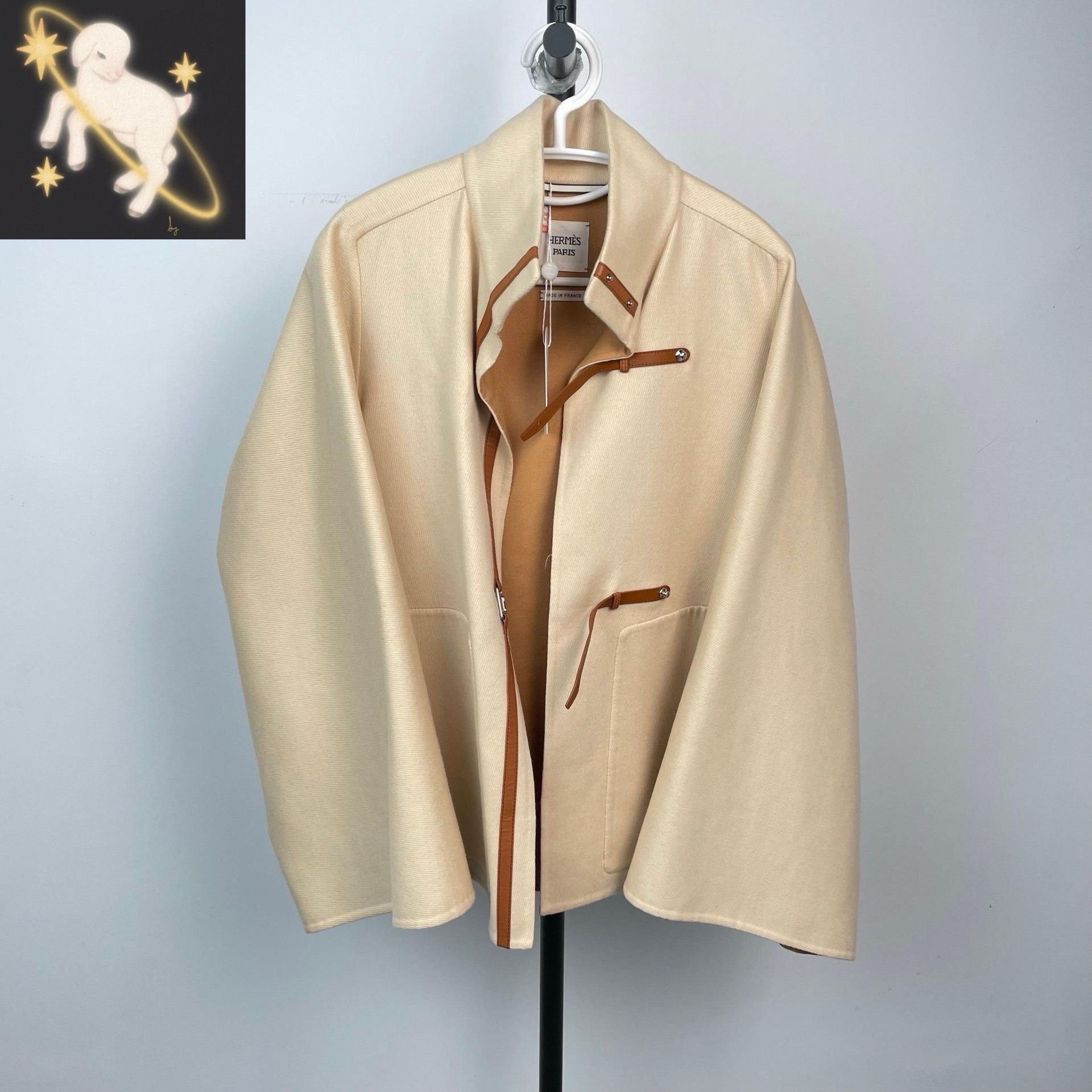 Hermes Hermes Beige Coat 34 Women Size XS / US 0-2 / IT 36-38 - 1 Thumbnail