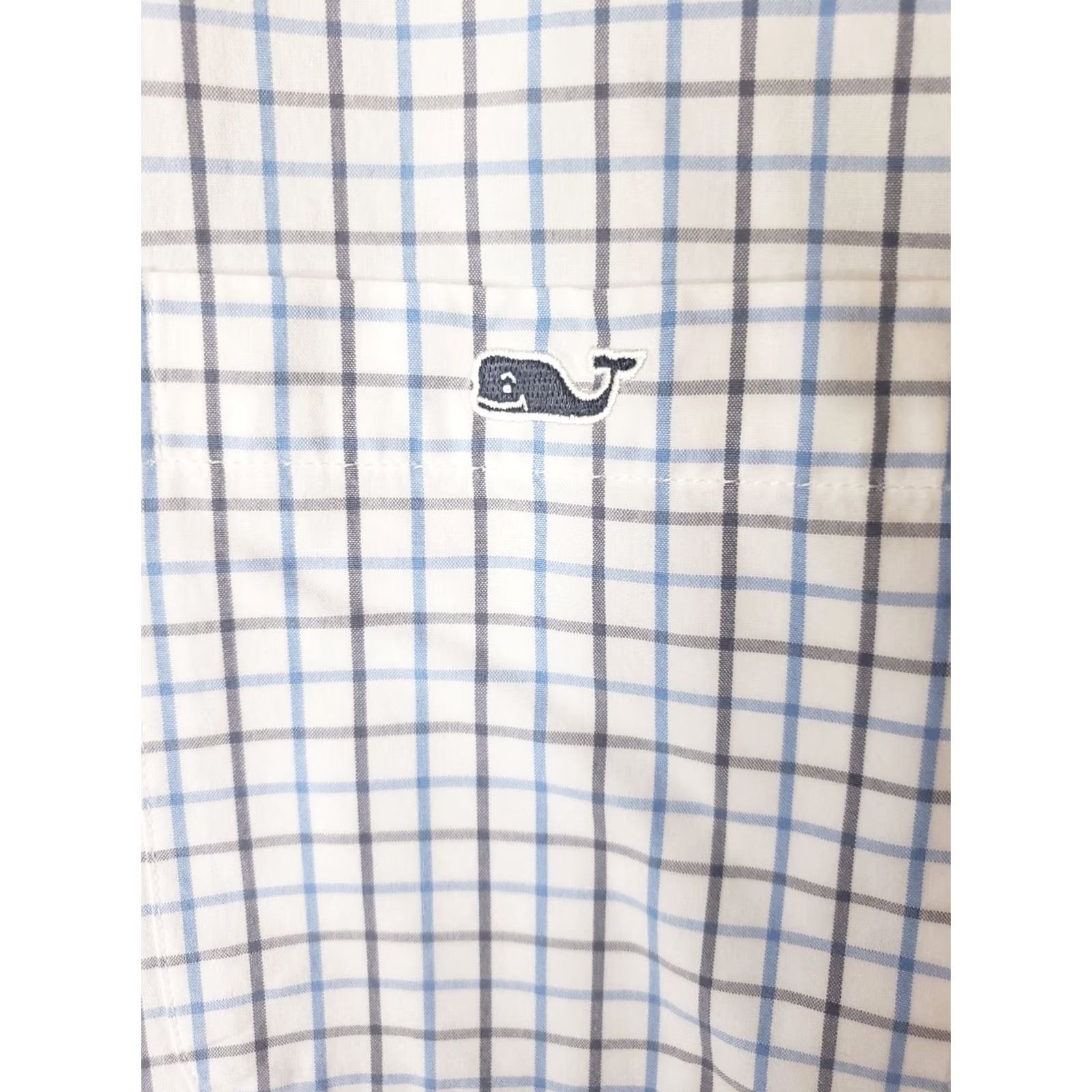 Vineyard Vines Vineyard Vines Tucker Shirt Mens M Slim Fit Plaid Cotton Long Sleeve Button-Up Blue Gray Embroidered Whale Preppy Casual 90s? Size US M / EU 48-50 / 2 - 5 Thumbnail
