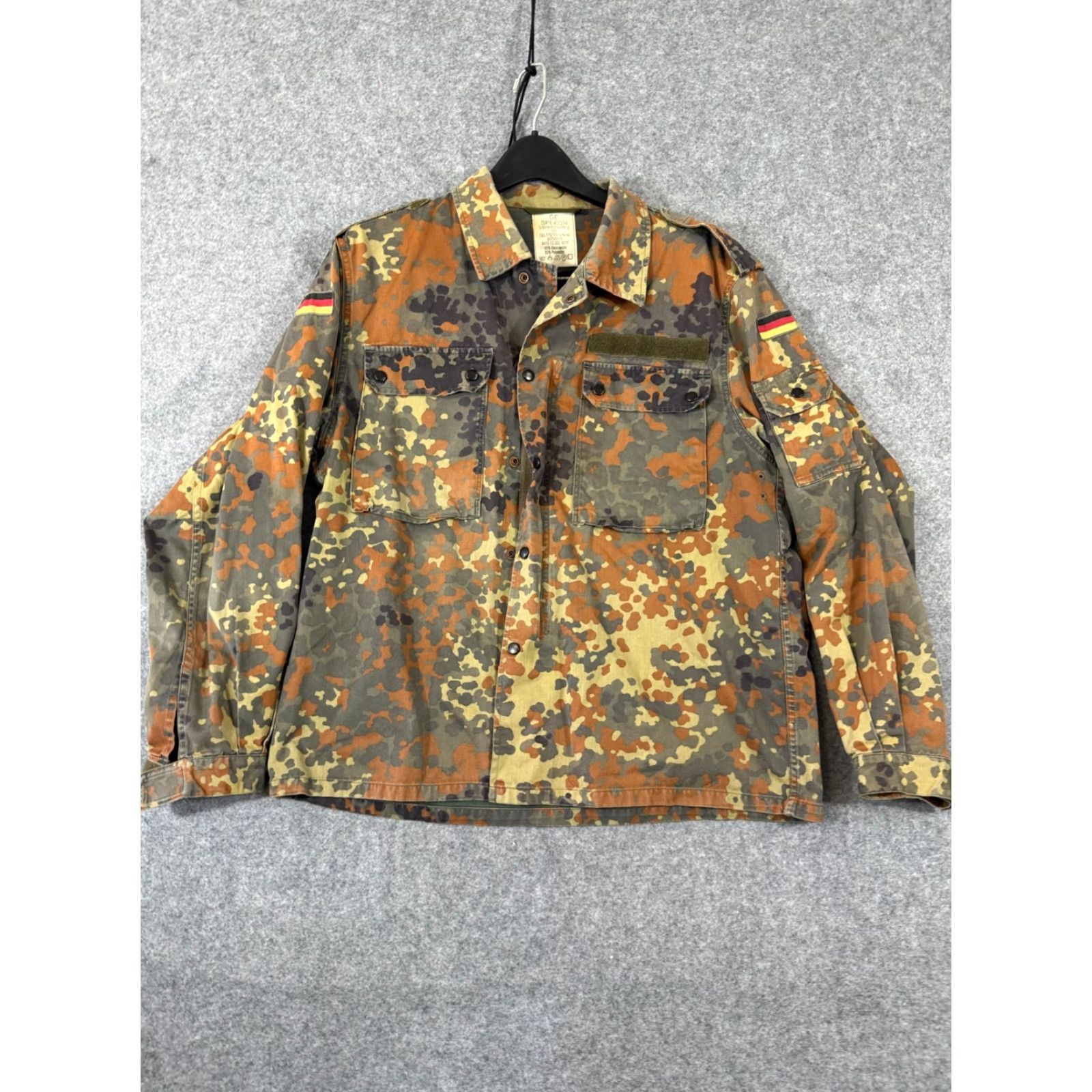 Vintage GE Spekon German Military Camouflage Shirt Jacket Mens M Full Zip Snap Vintage Shirt Jacket Size US M / EU 48-50 / 2 - 3 Thumbnail