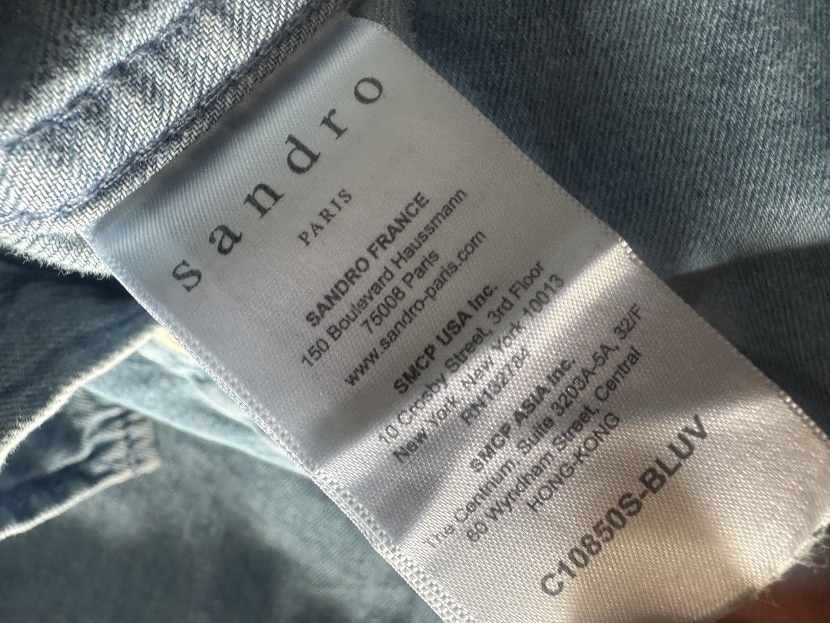 Sandro Sandro Paris Denim Shirt Size US L / EU 52-54 / 3 - 6 Thumbnail