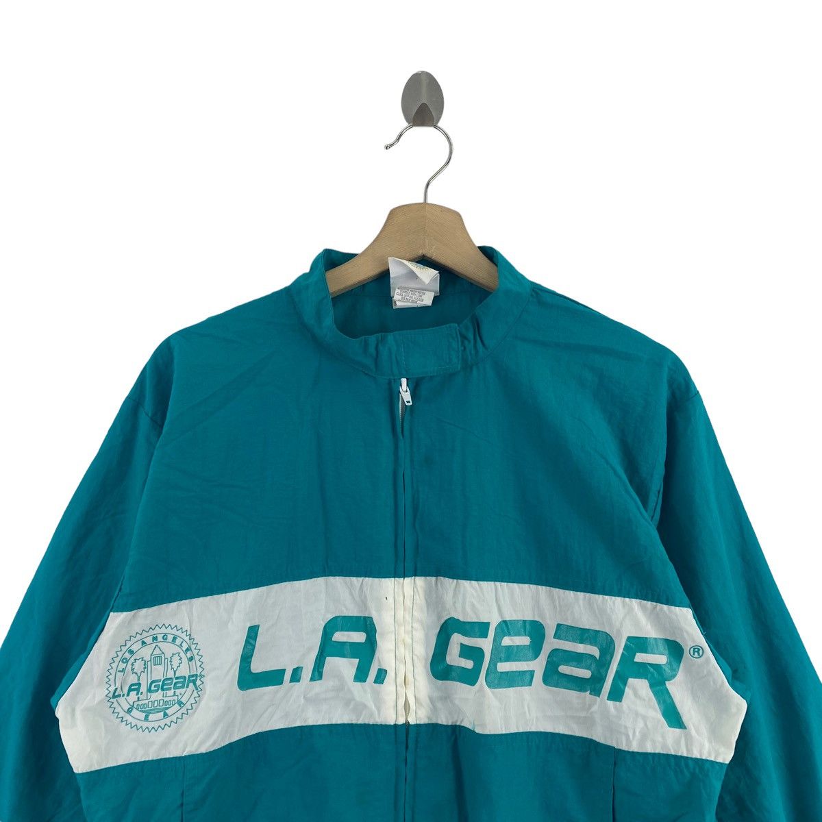 La Gear × Vintage Vintage 90s LA GEAR Ski Skateboard Brand Print Turqoise Size US S / EU 44-46 / 1 - 2 Thumbnail