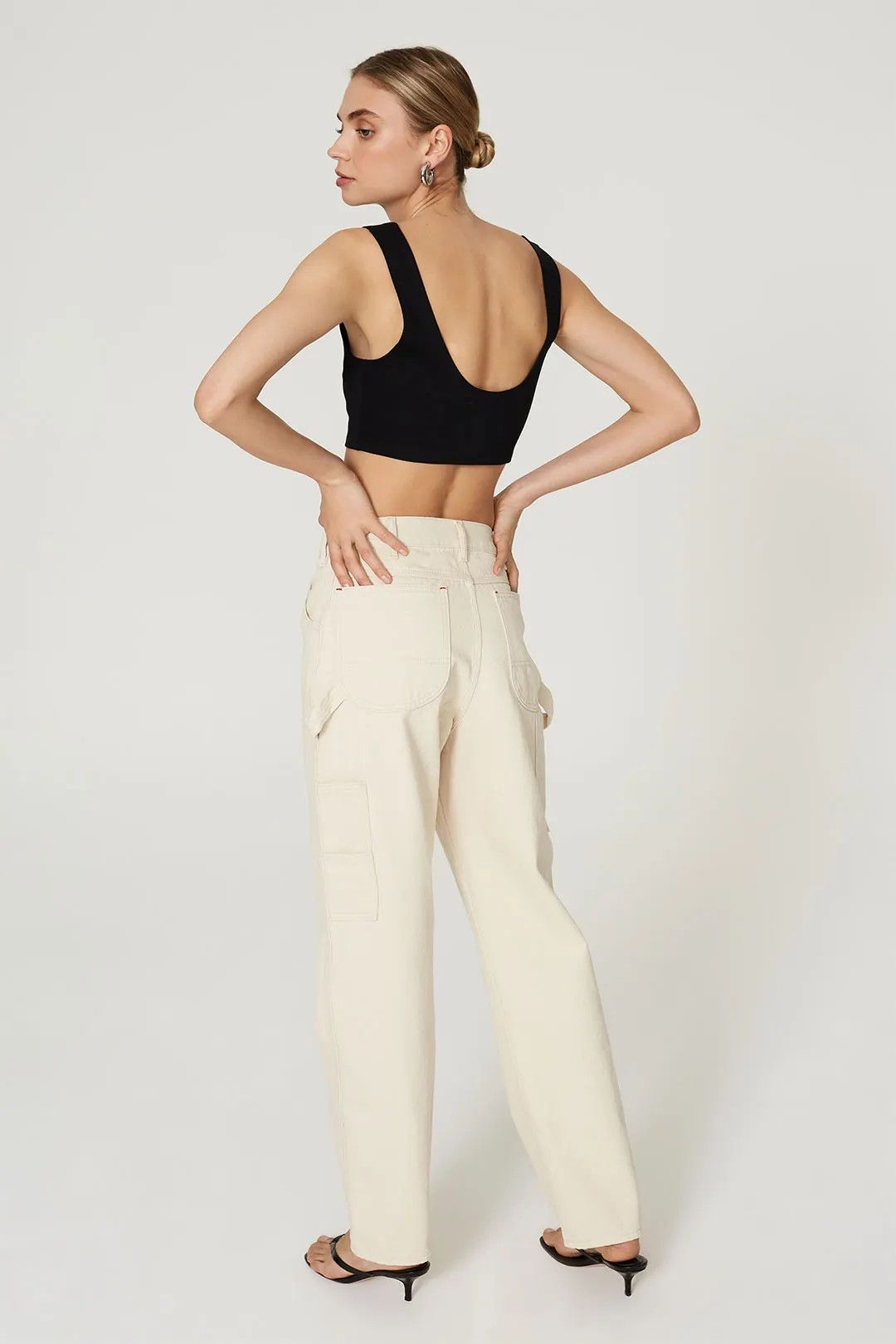 Maison Margiela o1y0625 Casual Pant in Ivory Size 26" / US 2 / IT 38 - 3 Thumbnail