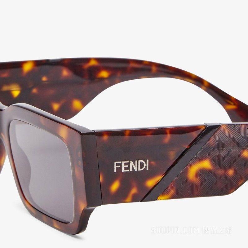 Fendi o1s1wg110425 Sunglass in Brown Size ONE SIZE - 3 Thumbnail