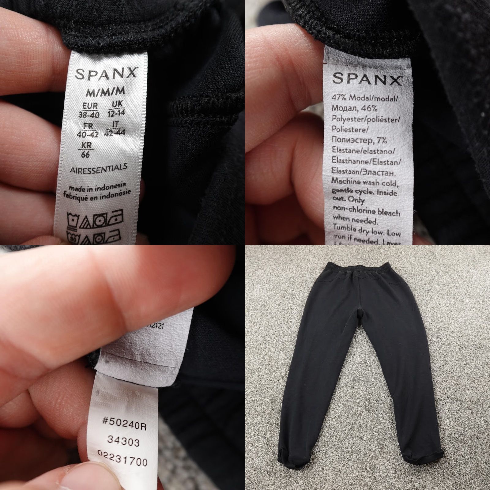 Spanx Spanx Sweatshirt Pants Set Womens M Black Athleisure Outfit Size M / US 6-8 / IT 42-44 - 10 Thumbnail