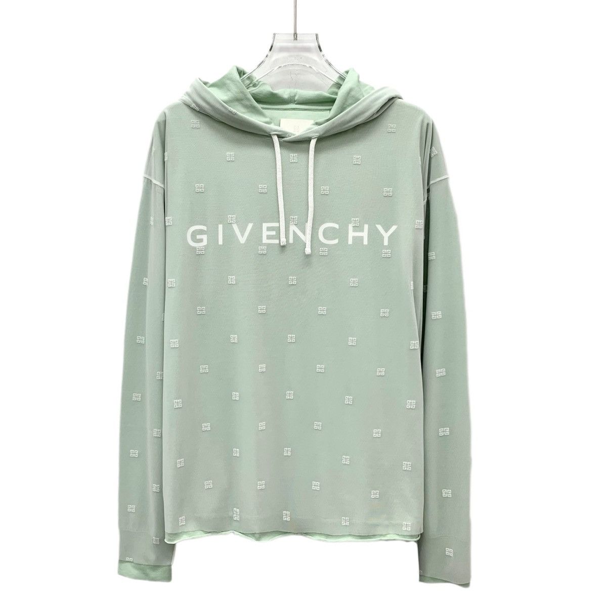 Givenchy Givenchy Green Tulle Fake Two-Piece Hooded Sweatshirt K26WX Size XS / US 0-2 / IT 36-38 - 1 Thumbnail