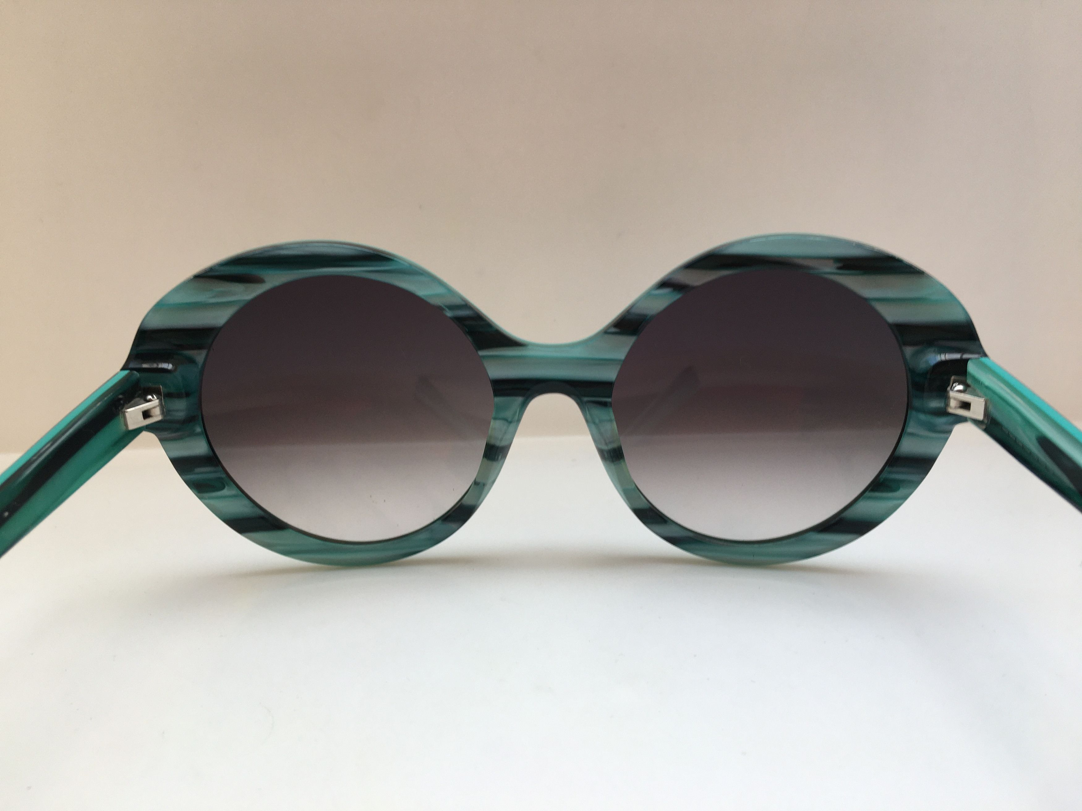 Other Handmade Blue Green Round Cateye Sunglasses Frame Diva Girls Size ONE SIZE - 4 Thumbnail
