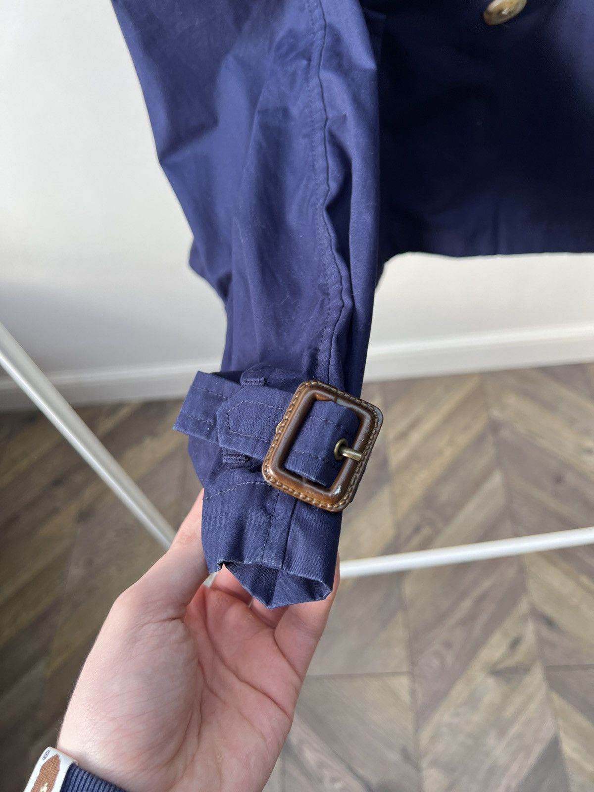 Ralph Lauren Vintage Ralph Lauren Girls Navy Blue Trench Coat Size XXS / US 00 / IT 34 - 6 Thumbnail