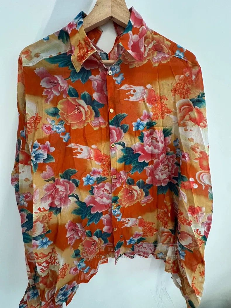 Junya Watanabe Junya Watanabe Floral Shirt Size M / US 6-8 / IT 42-44 - 1 Thumbnail