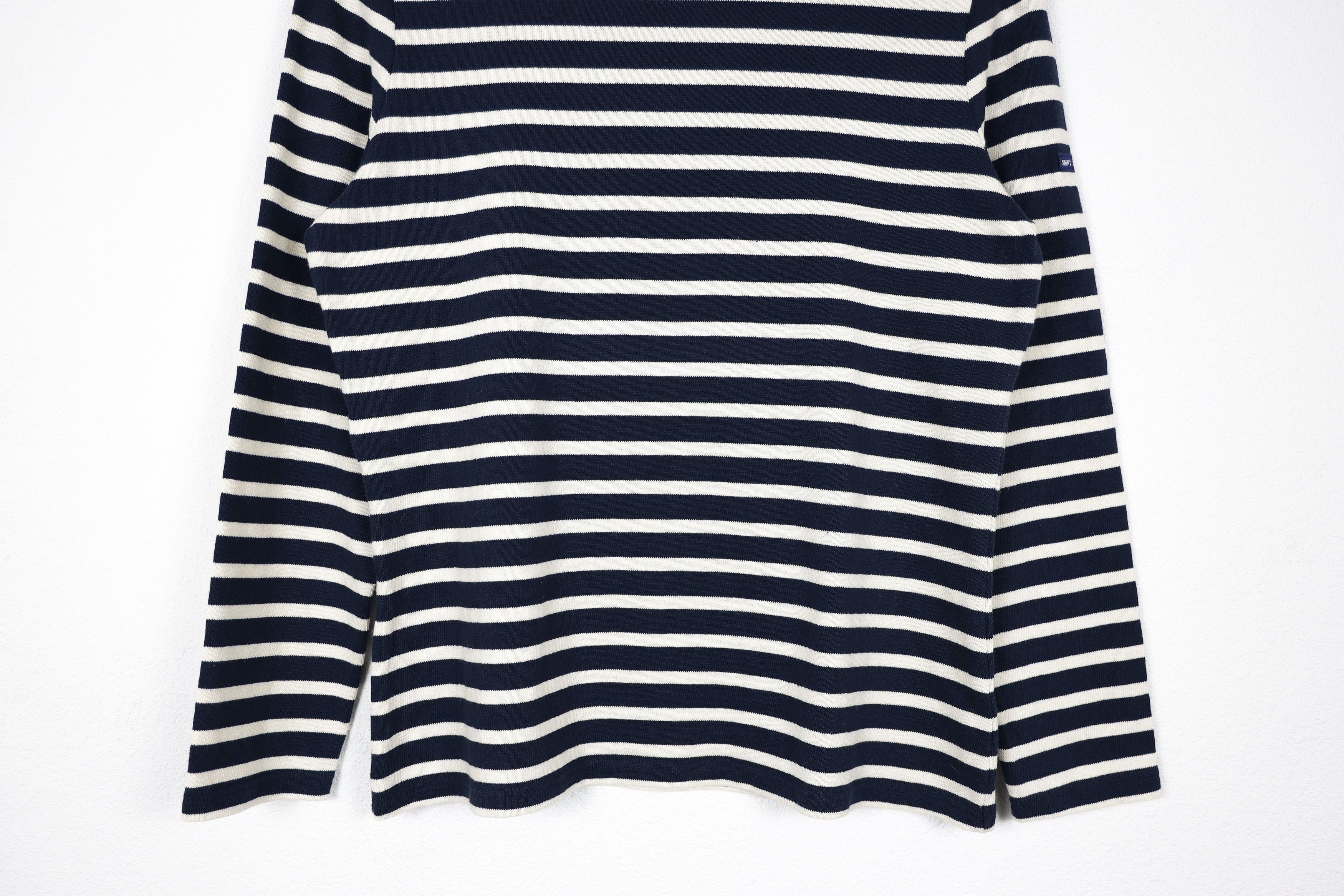 Saint James × Vintage Womens Saint James LAtelier Striped Breton LS T-shirt 90s NZ Size L / US 10 / IT 46 - 3 Thumbnail